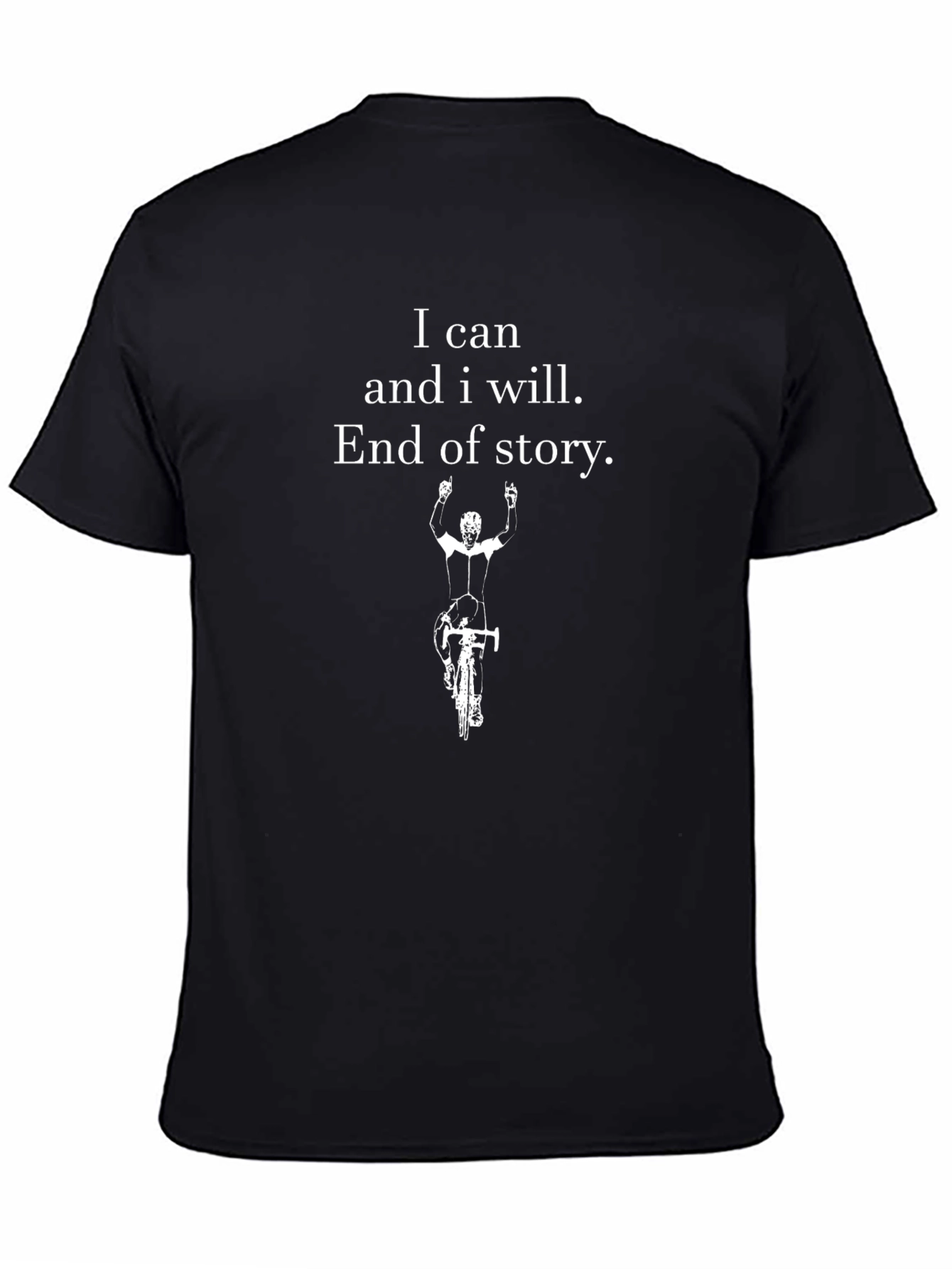 Motivational Cycling T-Shirt - I Can and I Will