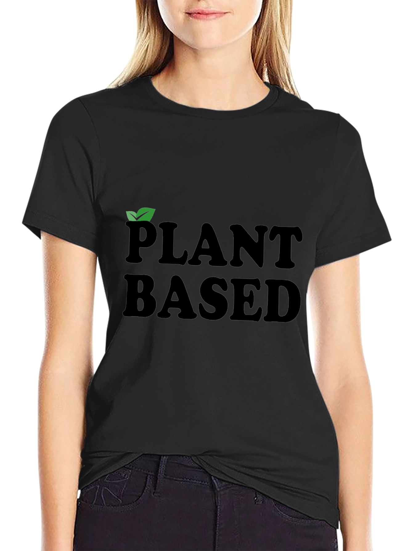 Plant Based Black Graphic Tee