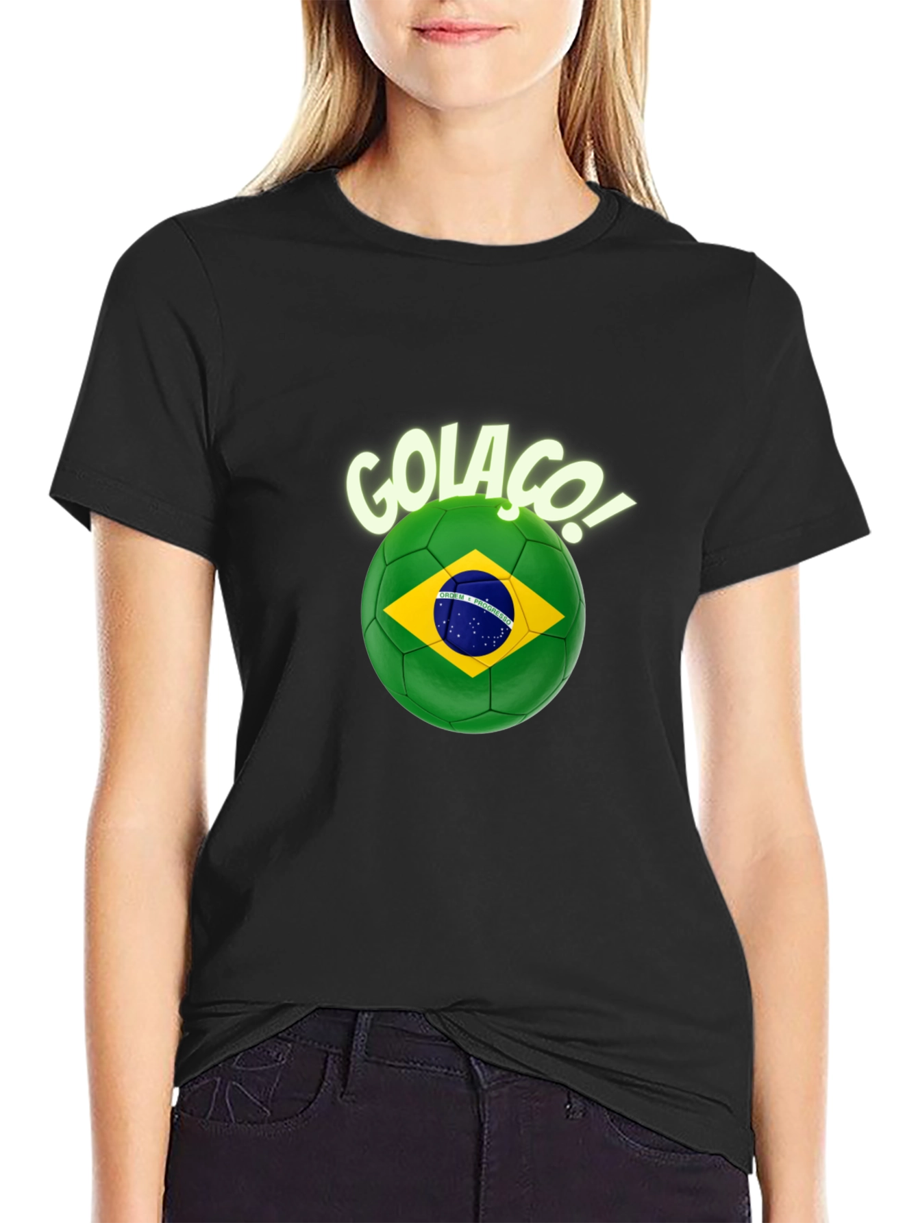 Golaco Brazil Soccer T-Shirt - Black