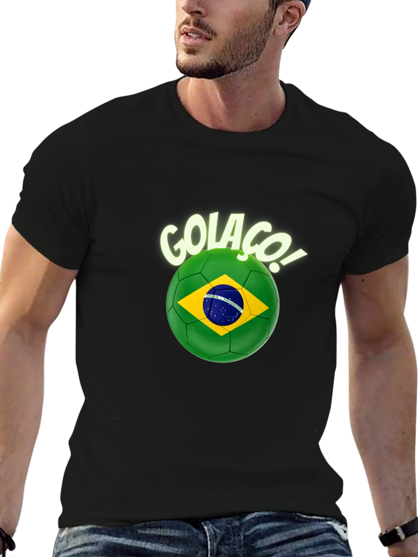 Golaco Brazil Soccer T-Shirt - Black