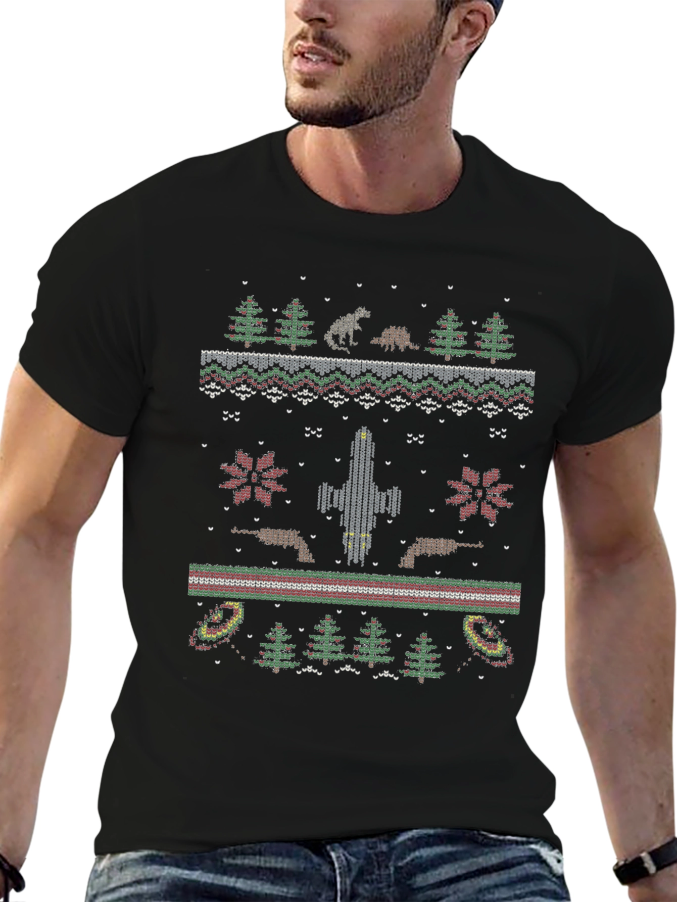 Dinosaur Christmas T-Shirt