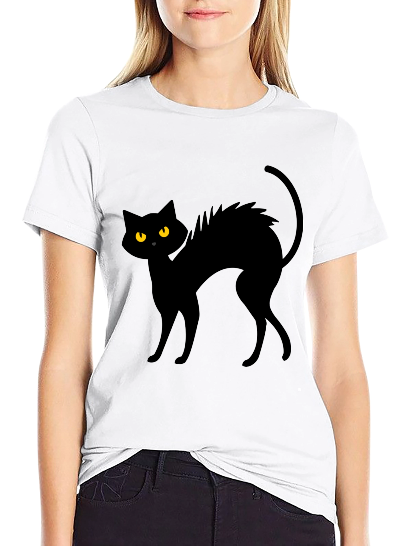Black Cat Halloween T-Shirt - Unisex