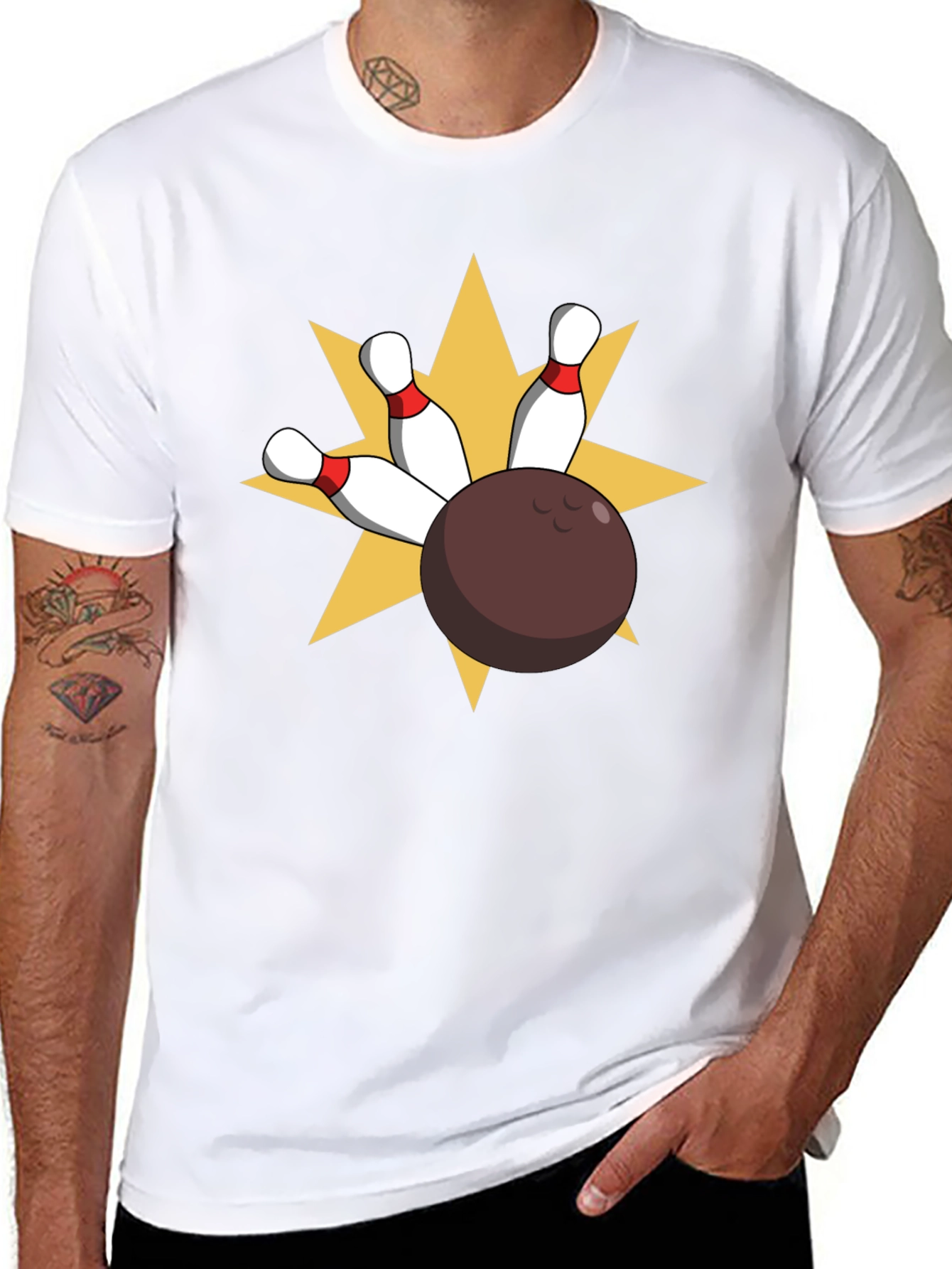 Bowling Strike Graphic Tee - Classic Fit