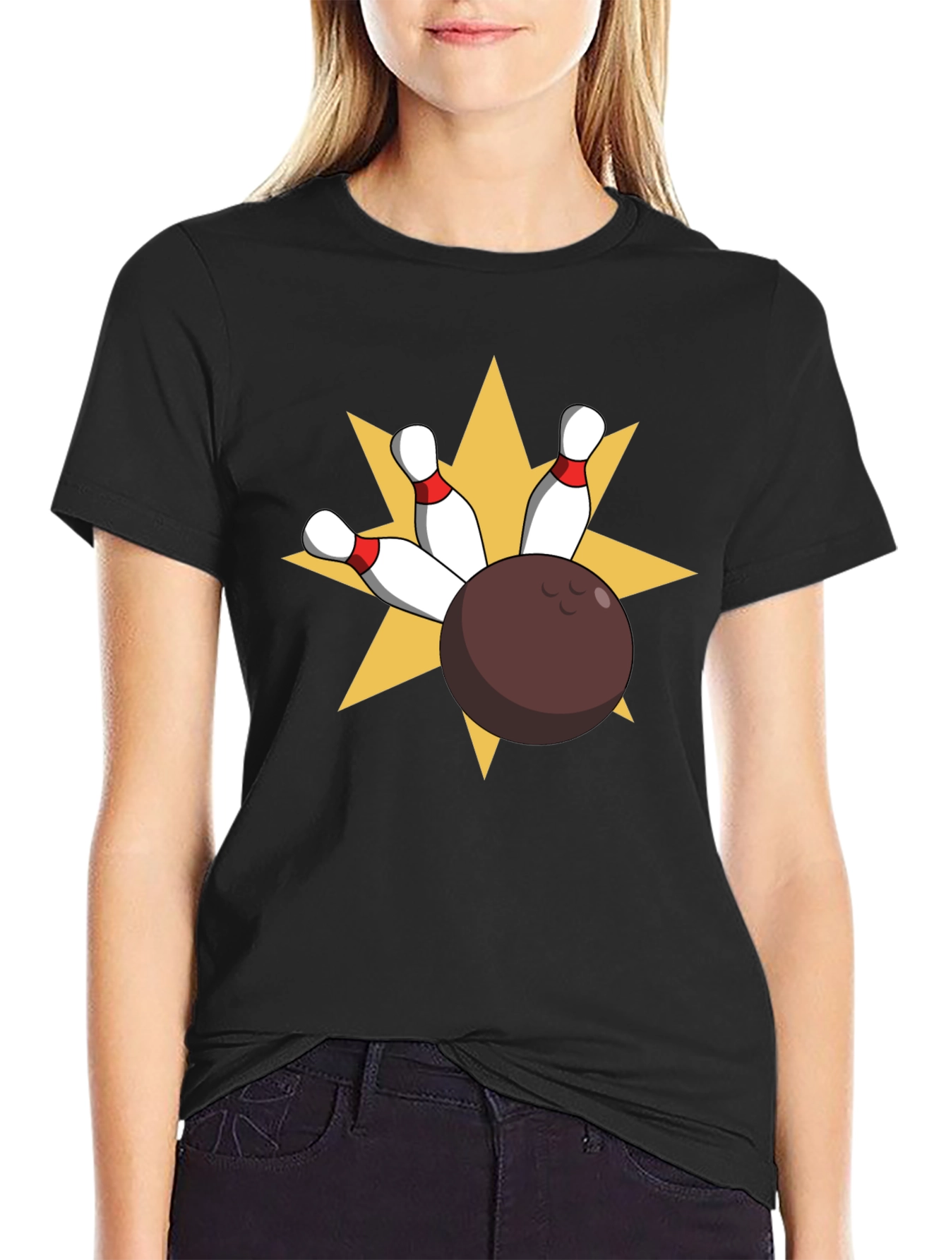 Bowling Strike Graphic Tee - Classic Fit