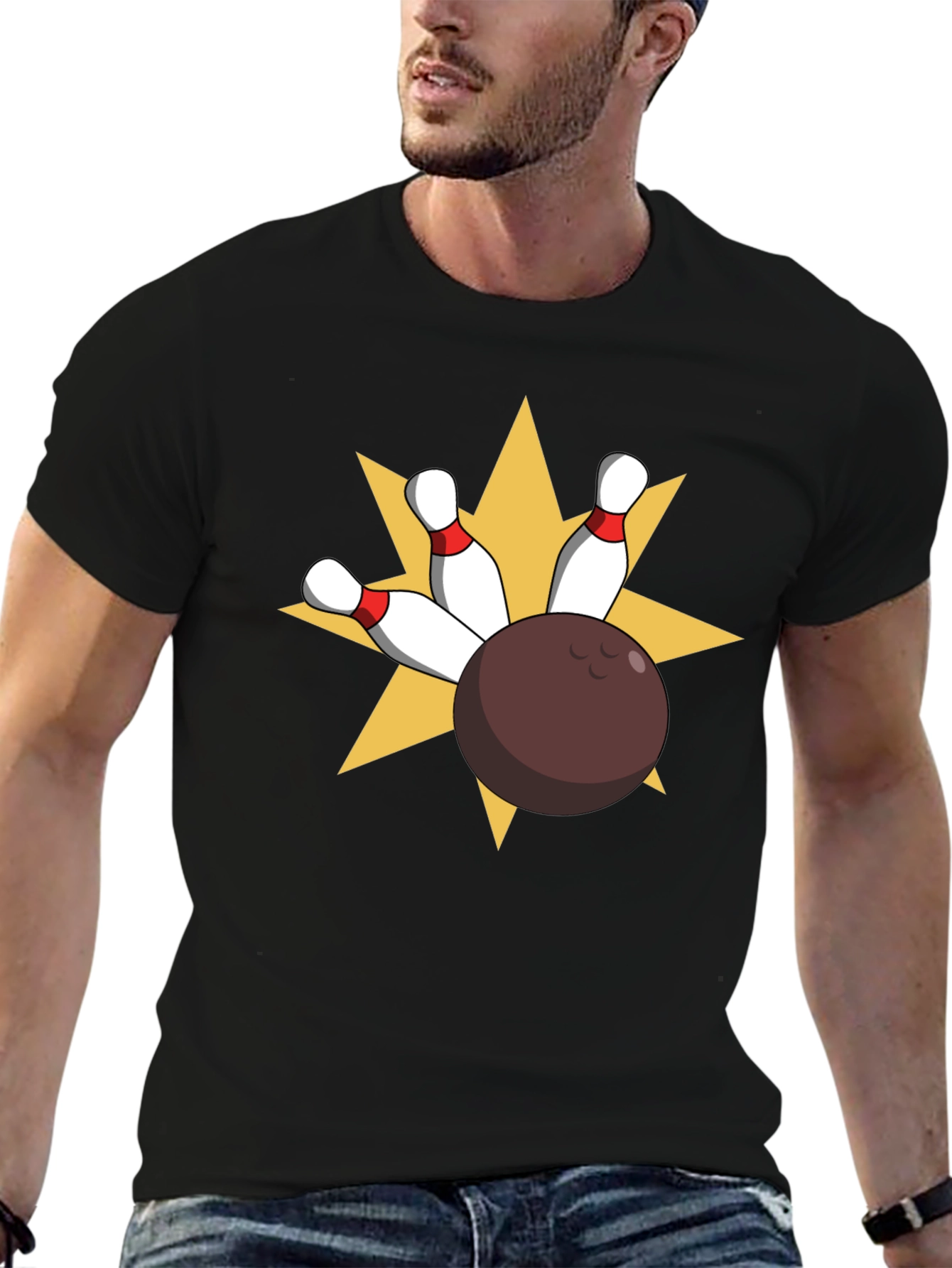 Bowling Strike Graphic Tee - Classic Fit