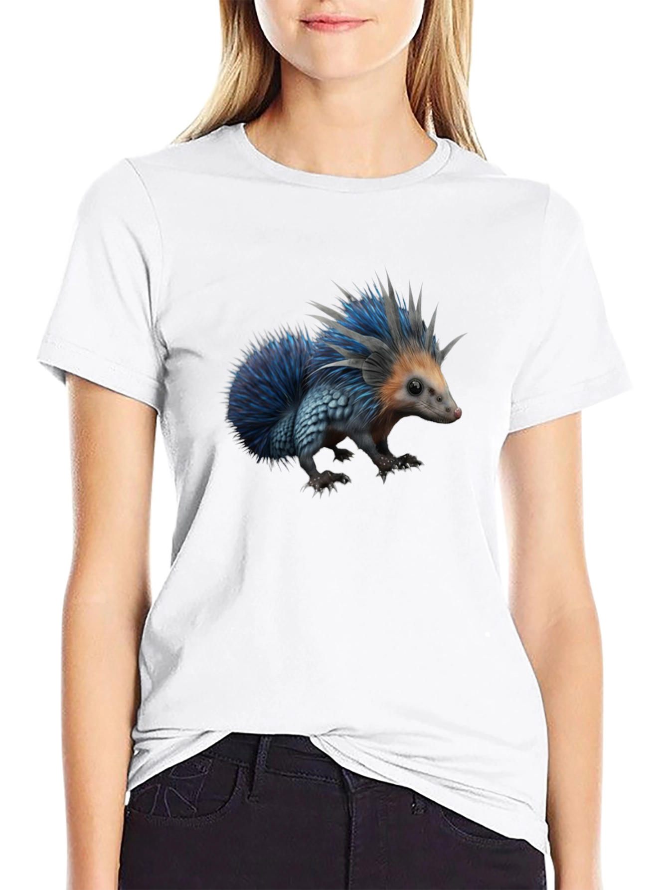 Cool Hedgehog Graphic Tee - Unique Animal Design