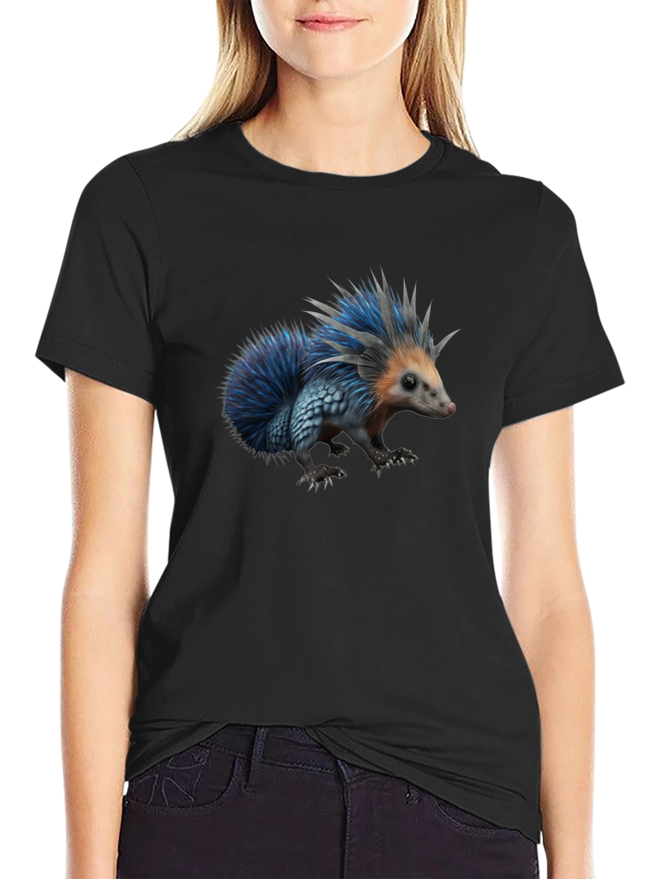 Cool Hedgehog Graphic Tee - Unique Animal Design