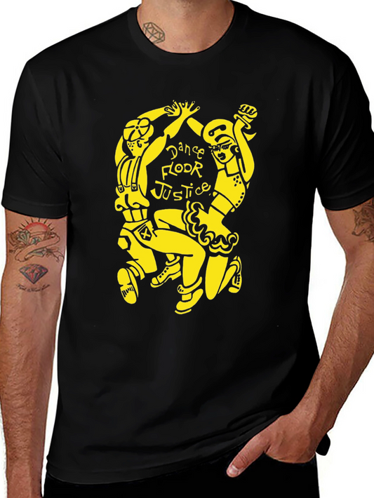 Dance Floor Justice Graphic Tee - Black