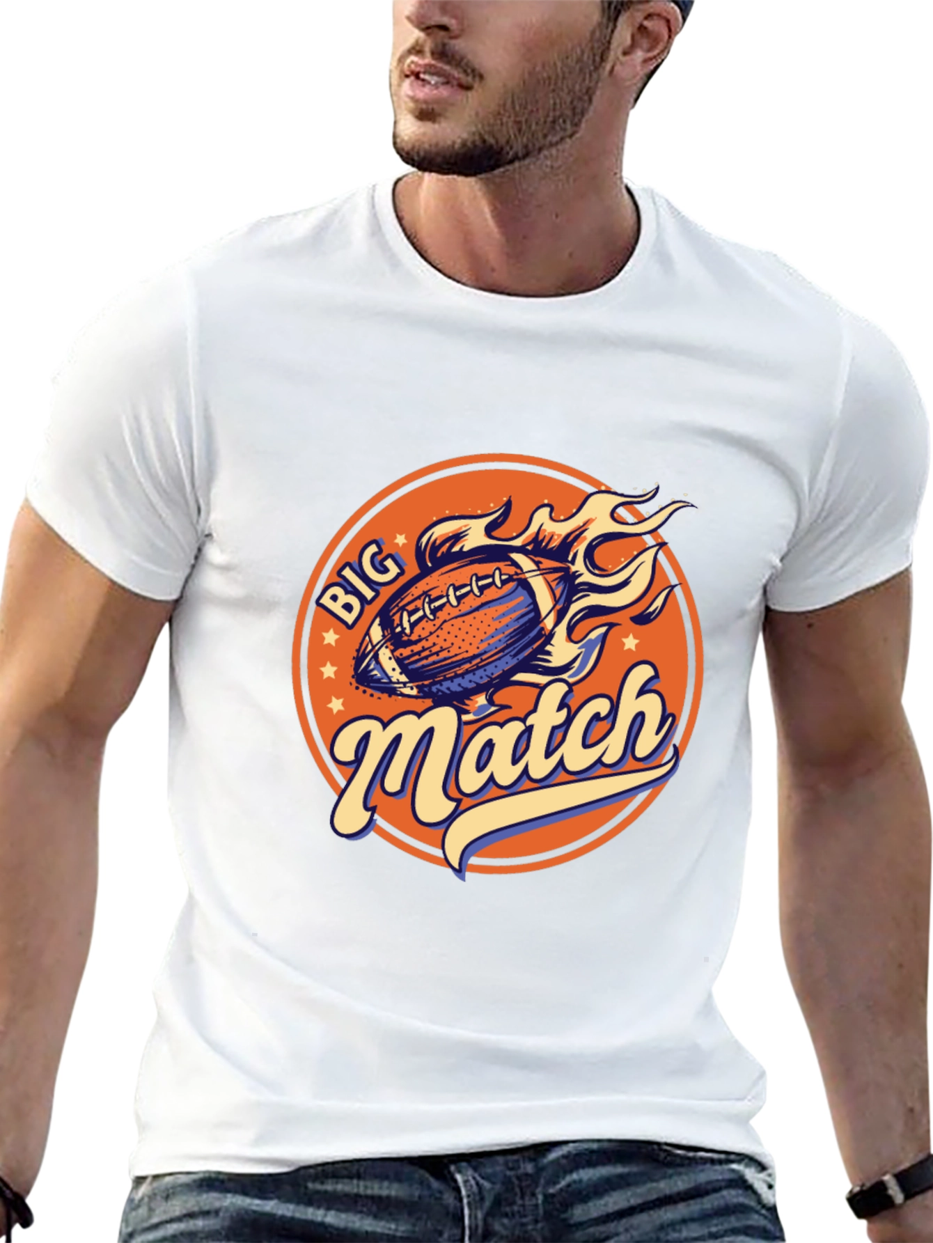 Big Match Football Graphic Tee