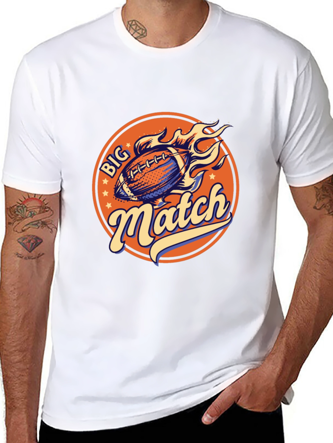 Big Match Football Graphic Tee