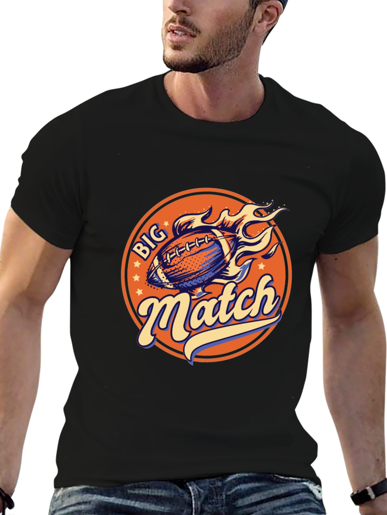 Big Match Football Graphic Tee