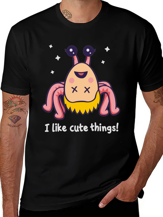 Cute Hermit Crab Graphic Tee - I Like Cute Things!