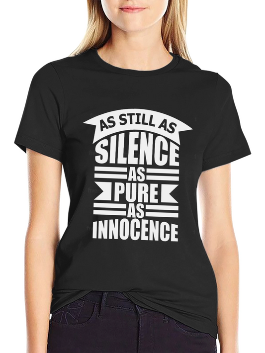 As Still as Silence Graphic Tee - Black