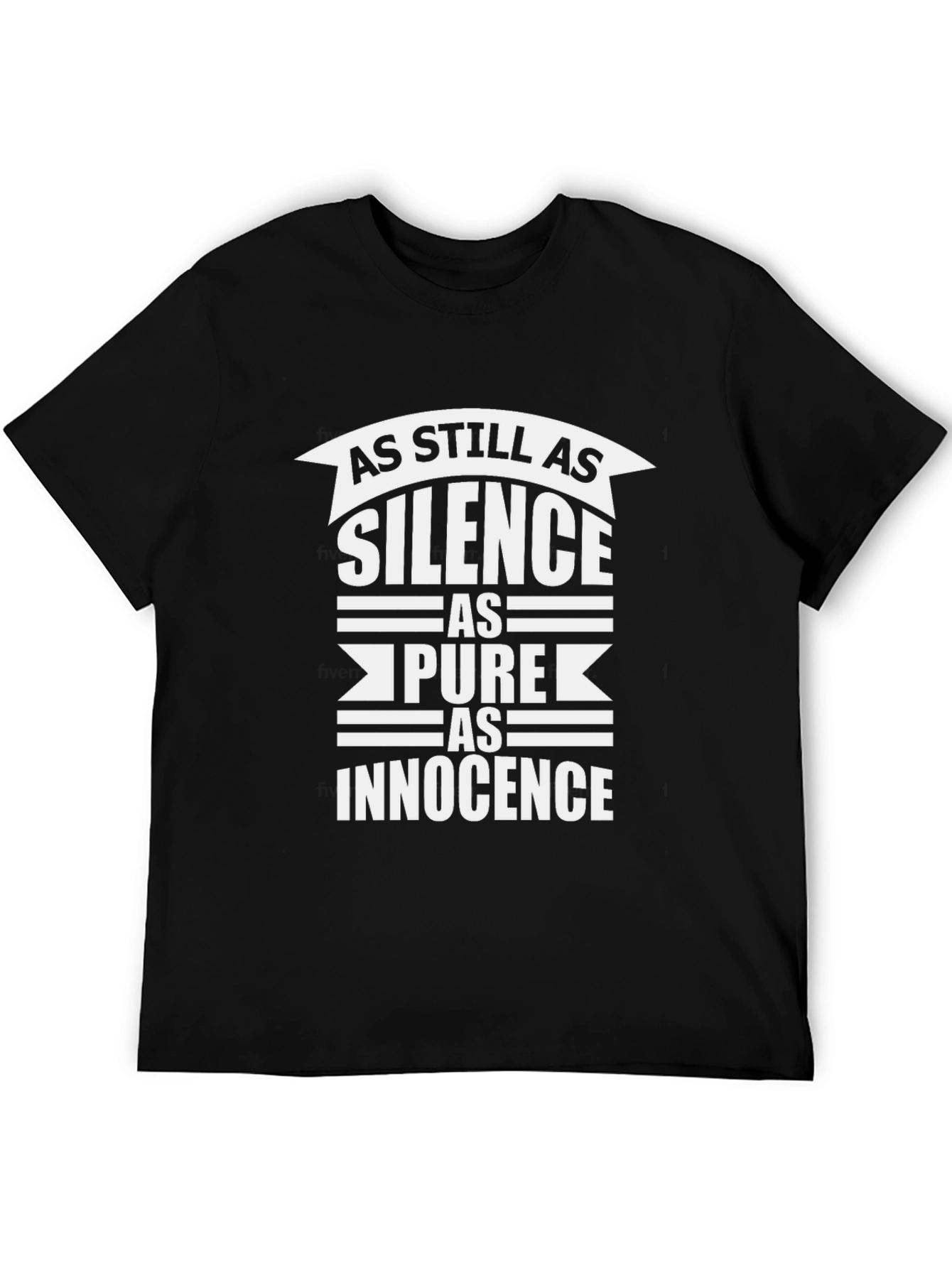 As Still as Silence Graphic Tee - Black