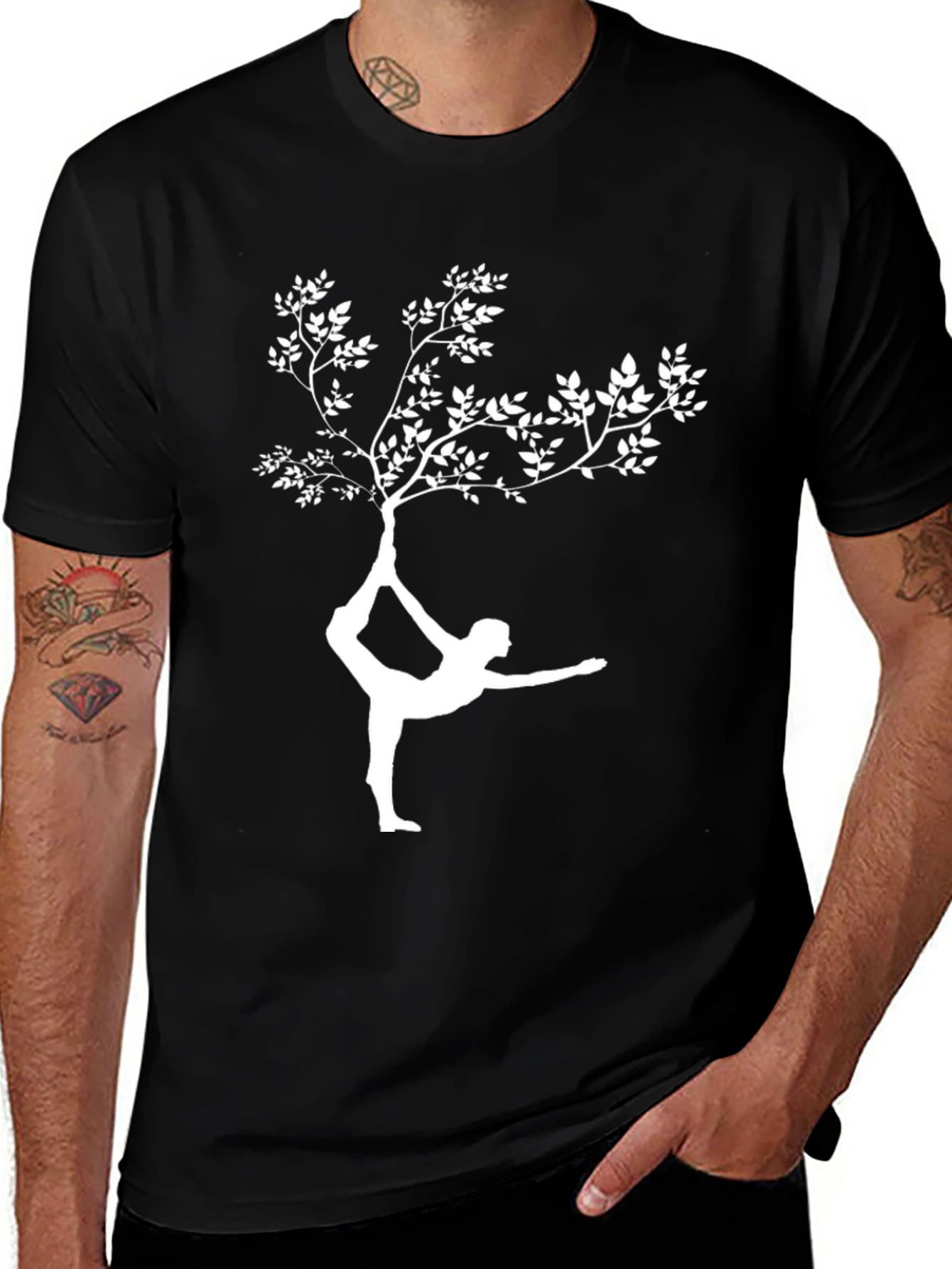 Yoga Tree Graphic Tee - Balance & Style