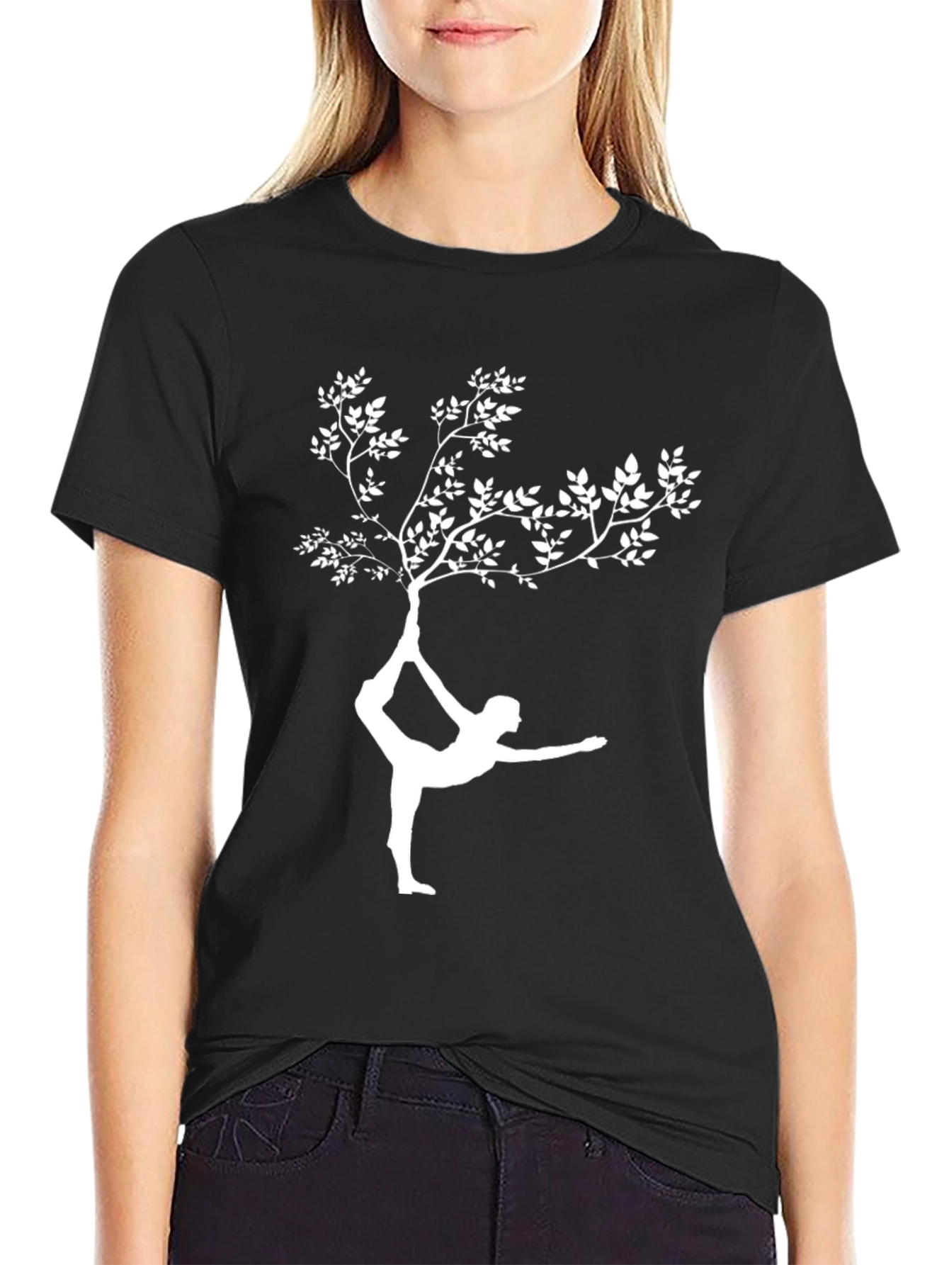 Yoga Tree Graphic Tee - Balance & Style