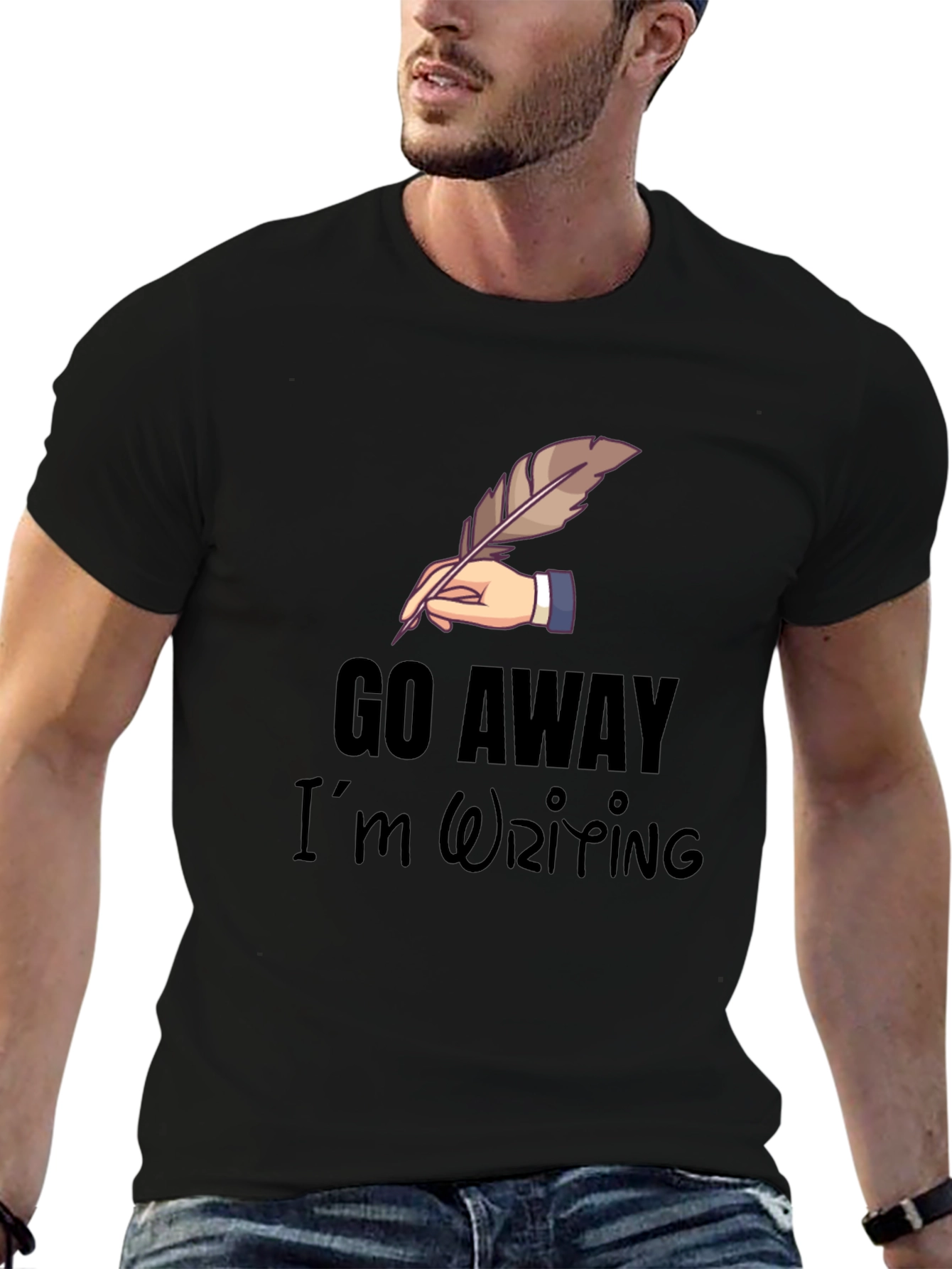 Go Away Im Writing T-Shirt