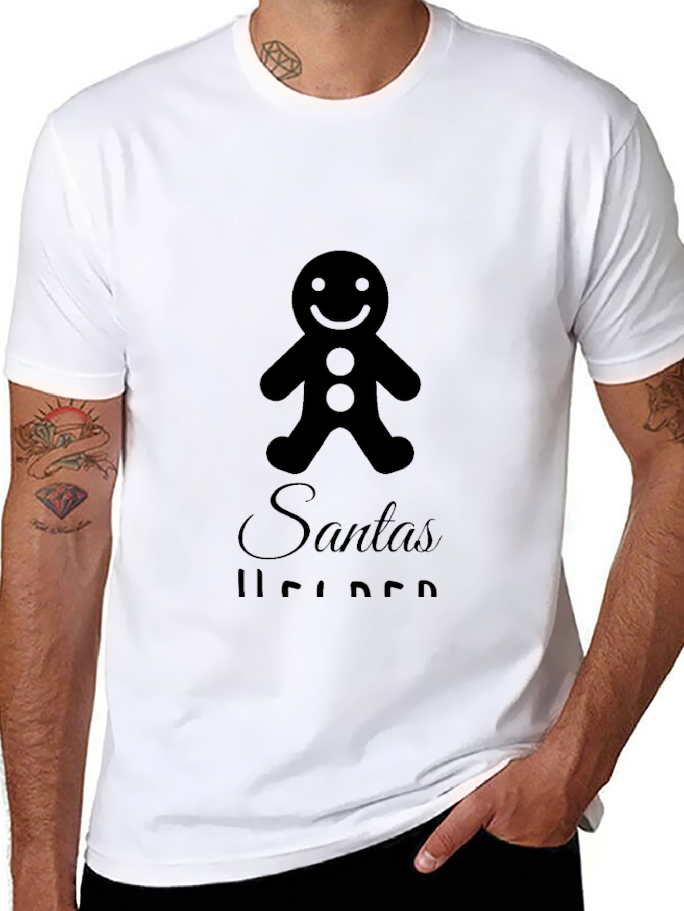 Santas Helper Gingerbread Tee