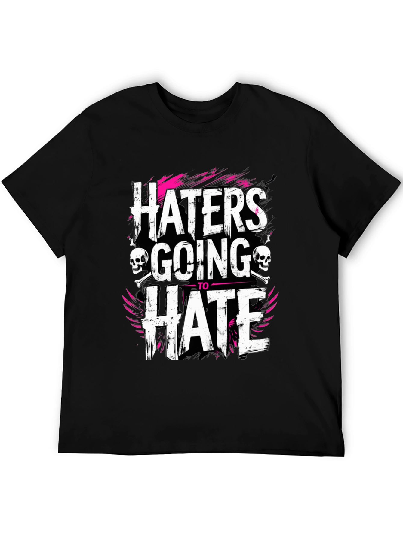 Haters Going to Hate Black Graphic T-Shirt