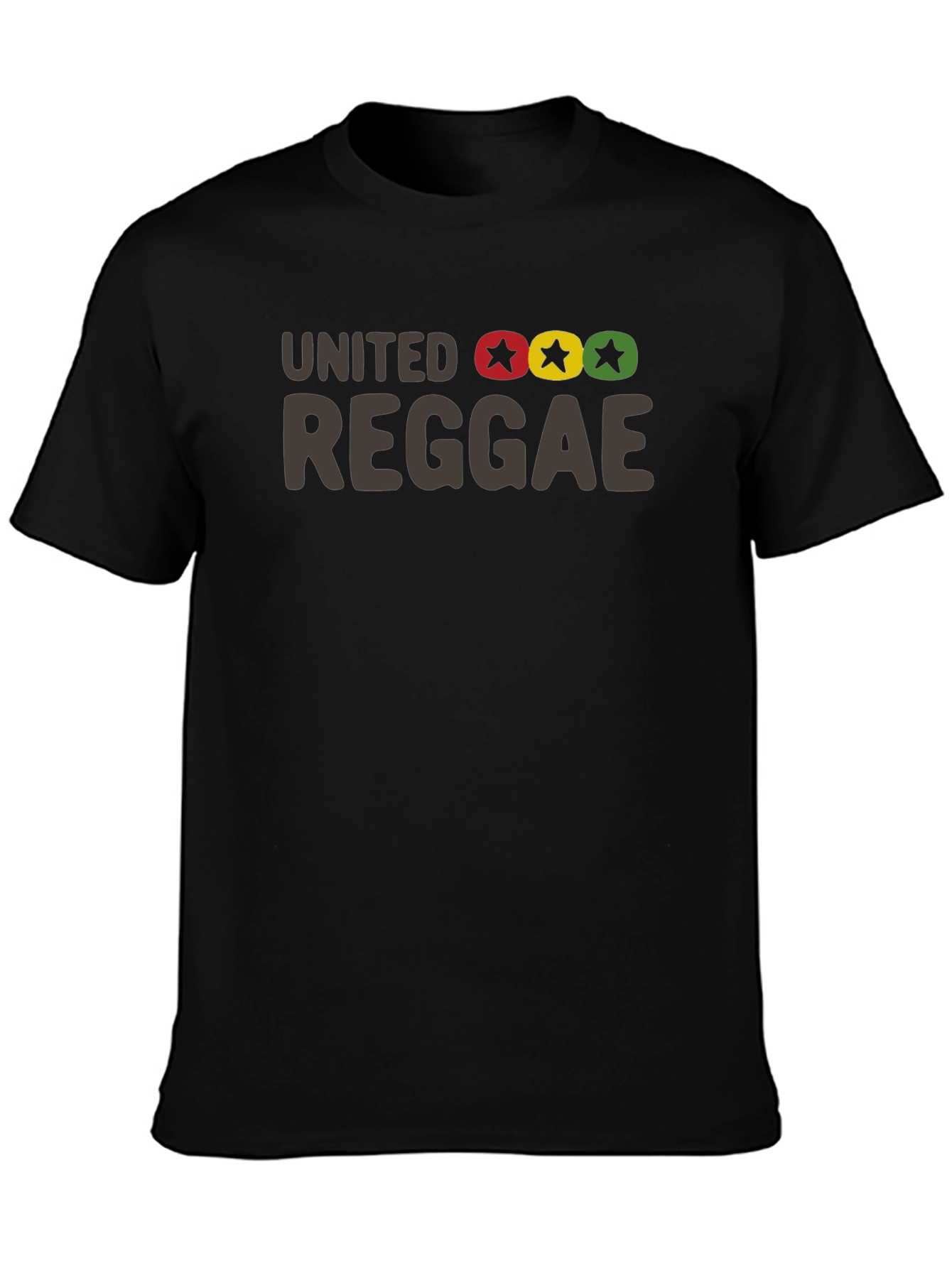 United Reggae Graphic Tee - Black Cotton Blend