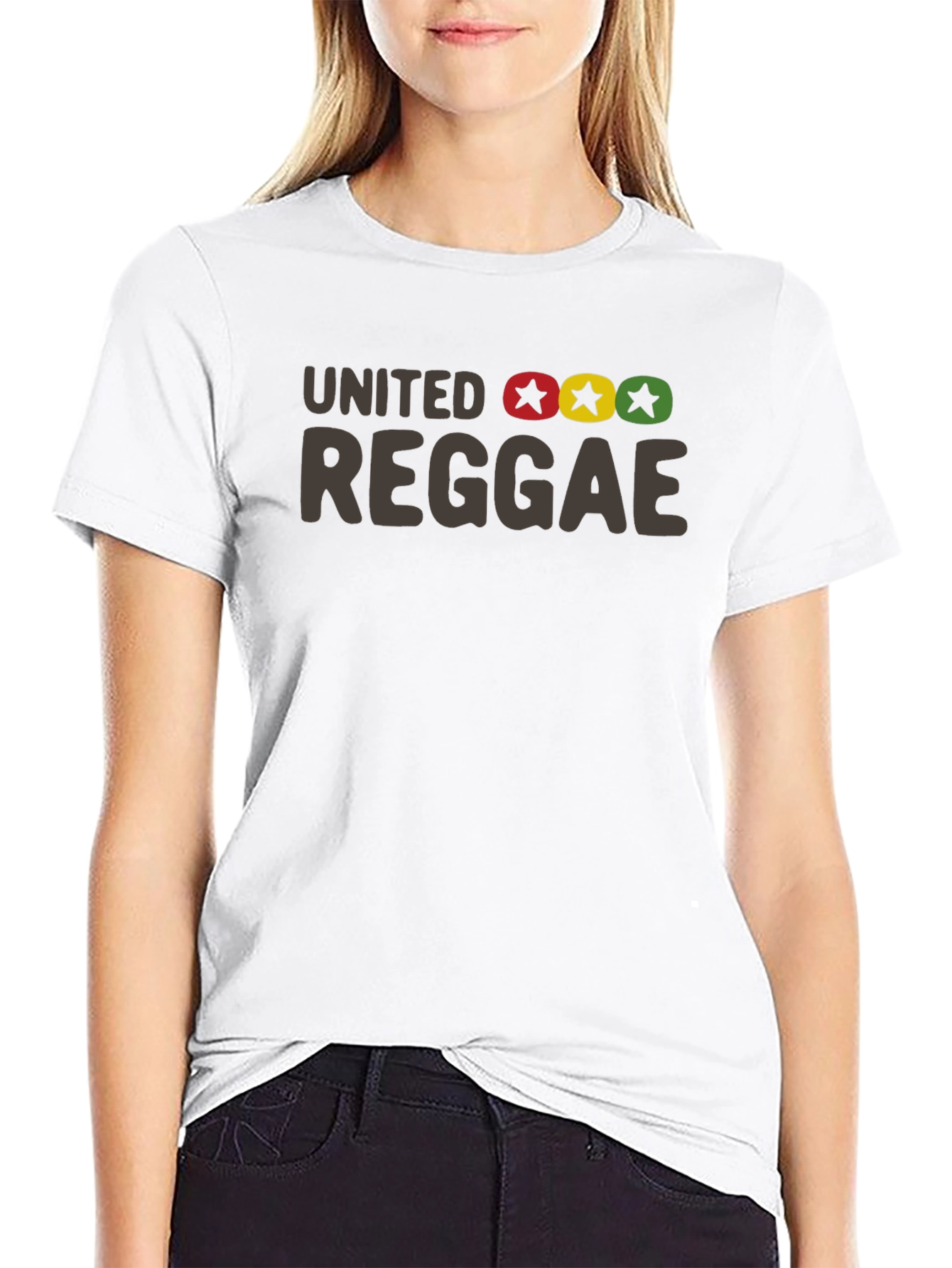 United Reggae Graphic Tee - Black Cotton Blend
