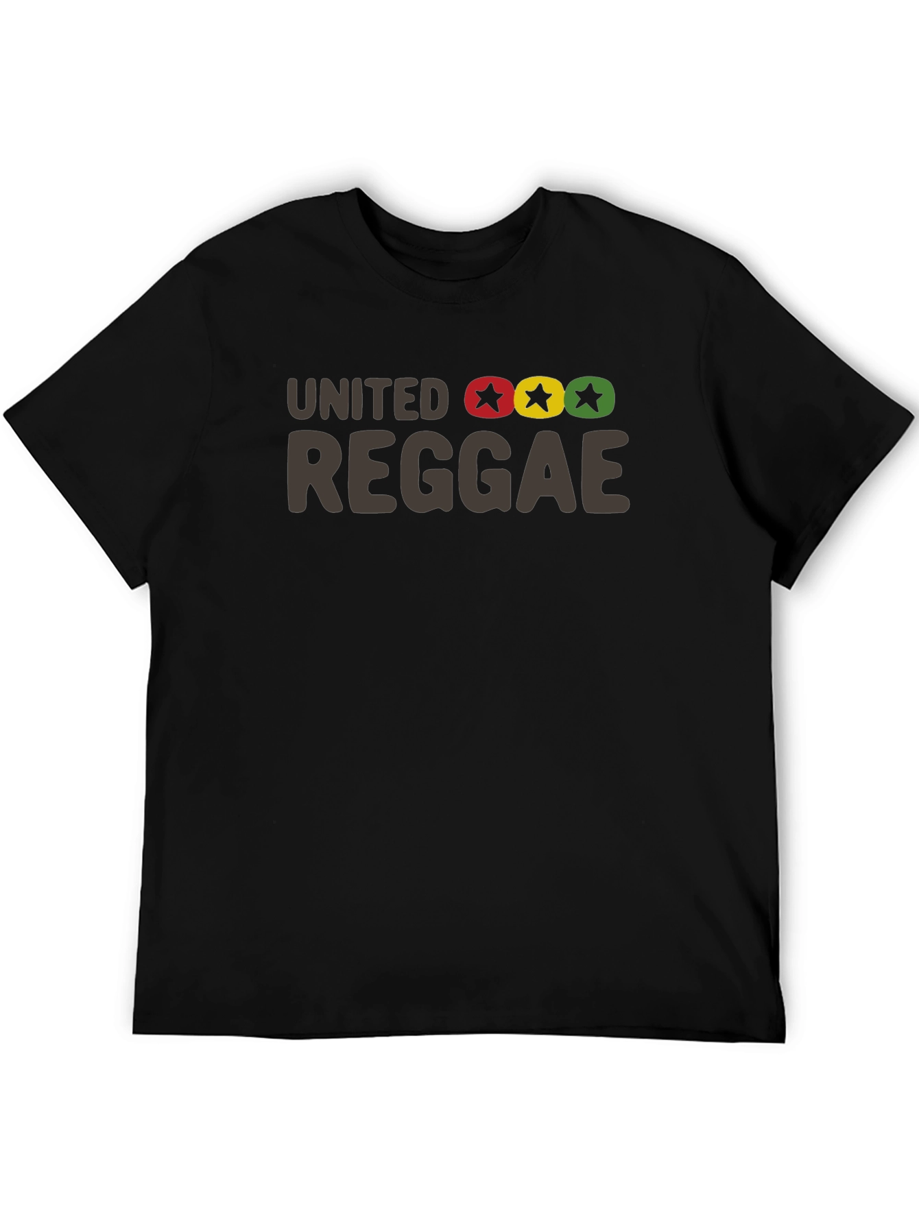 United Reggae Graphic Tee - Black Cotton Blend