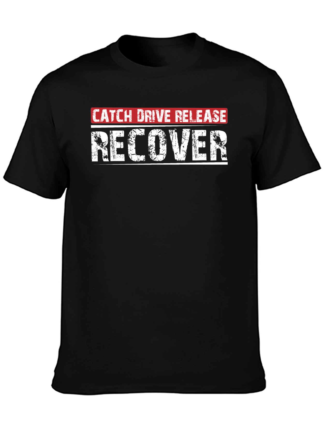 Catch Drive Release Recover Black T-Shirt
