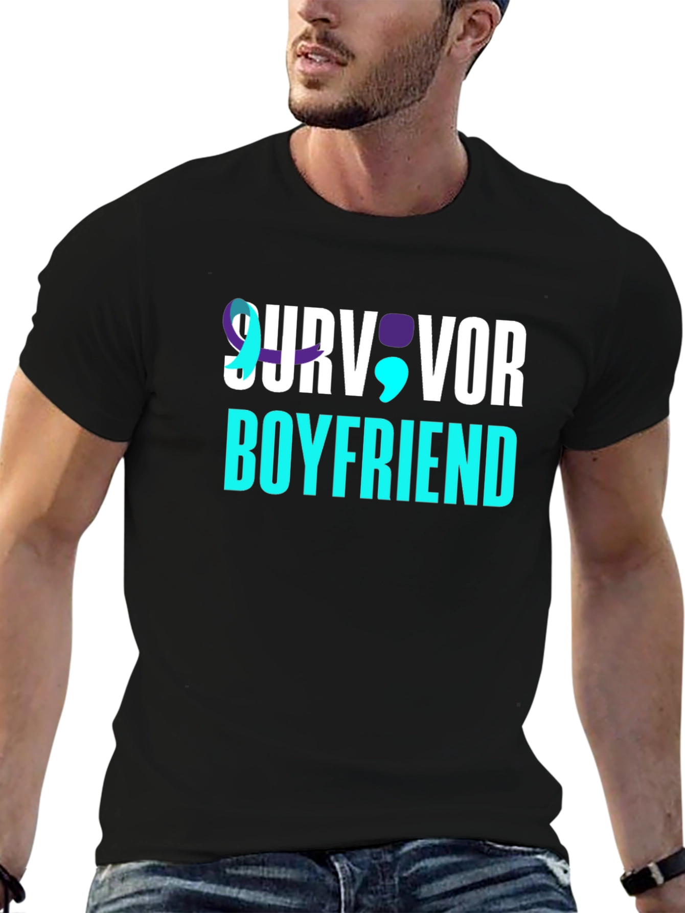 Survivor Boyfriend Graphic T-Shirt
