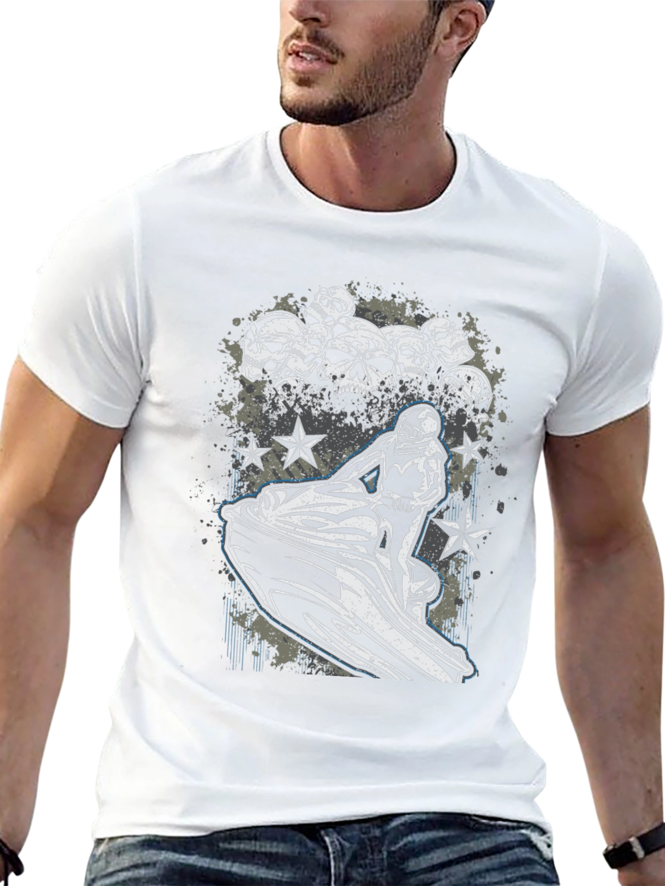 Skull Jet Ski Graphic Tee