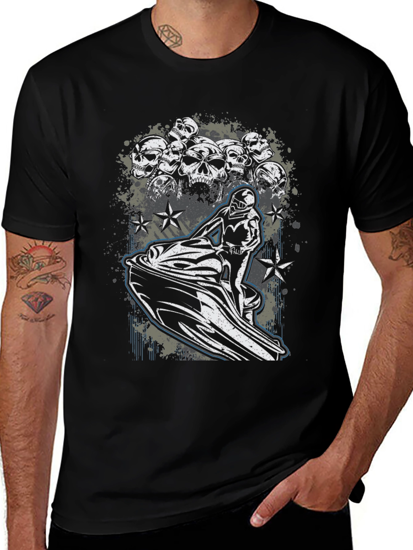 Skull Jet Ski Graphic Tee