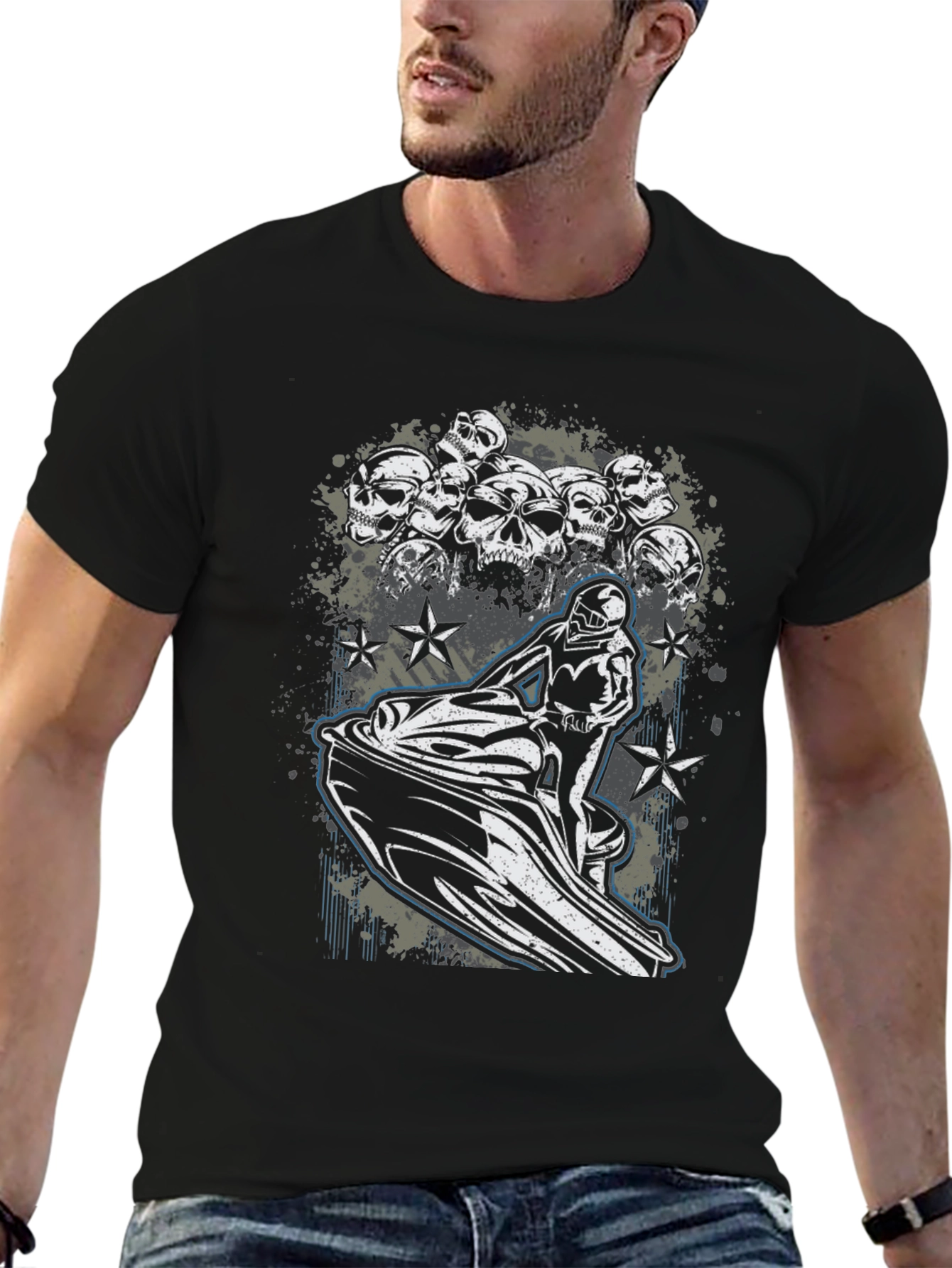 Skull Jet Ski Graphic Tee