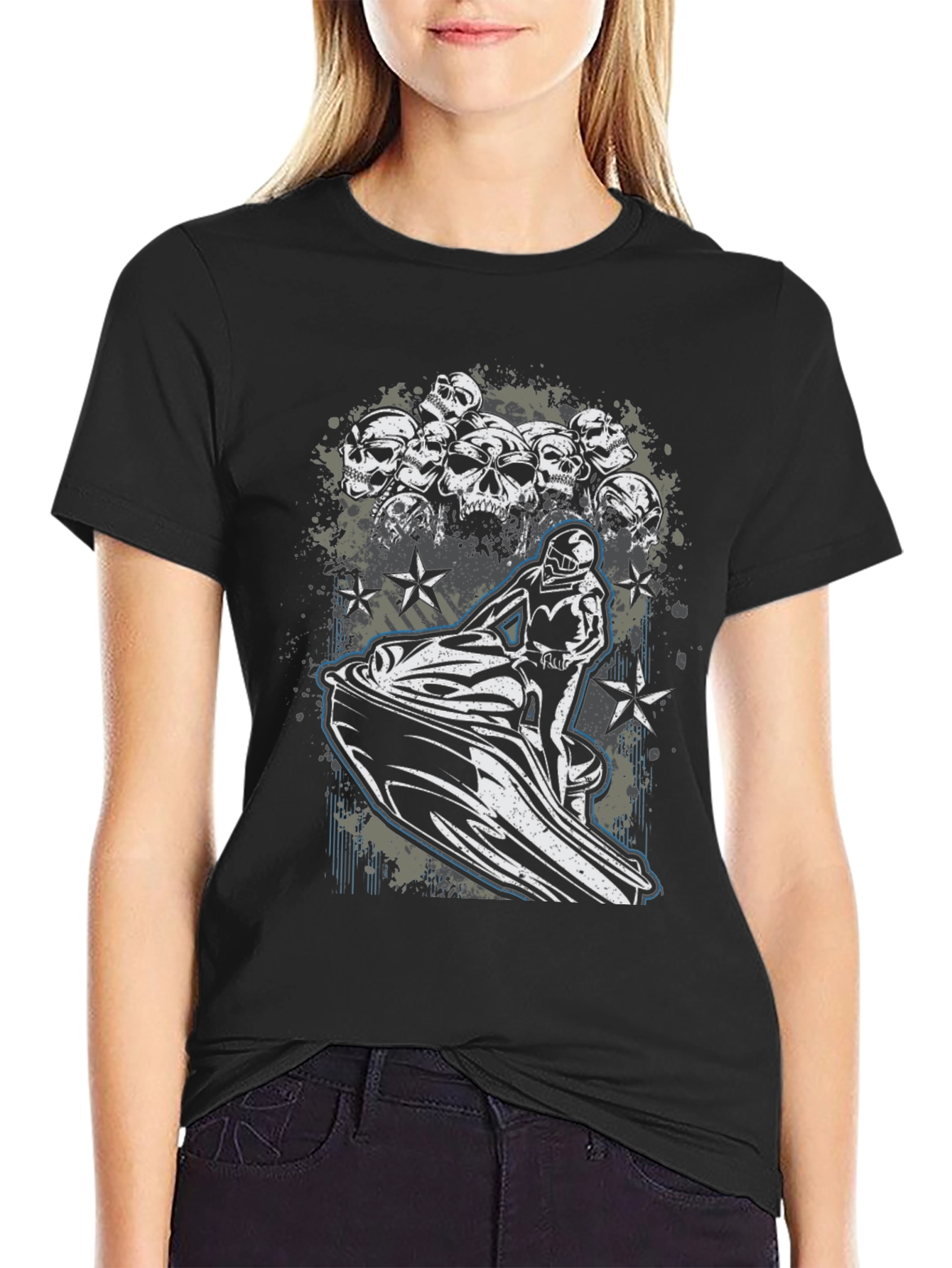 Skull Jet Ski Graphic Tee