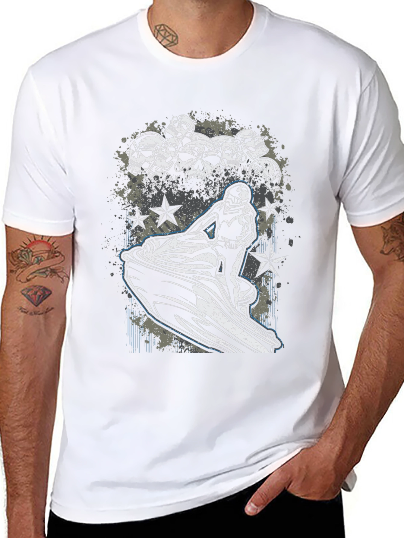 Skull Jet Ski Graphic Tee