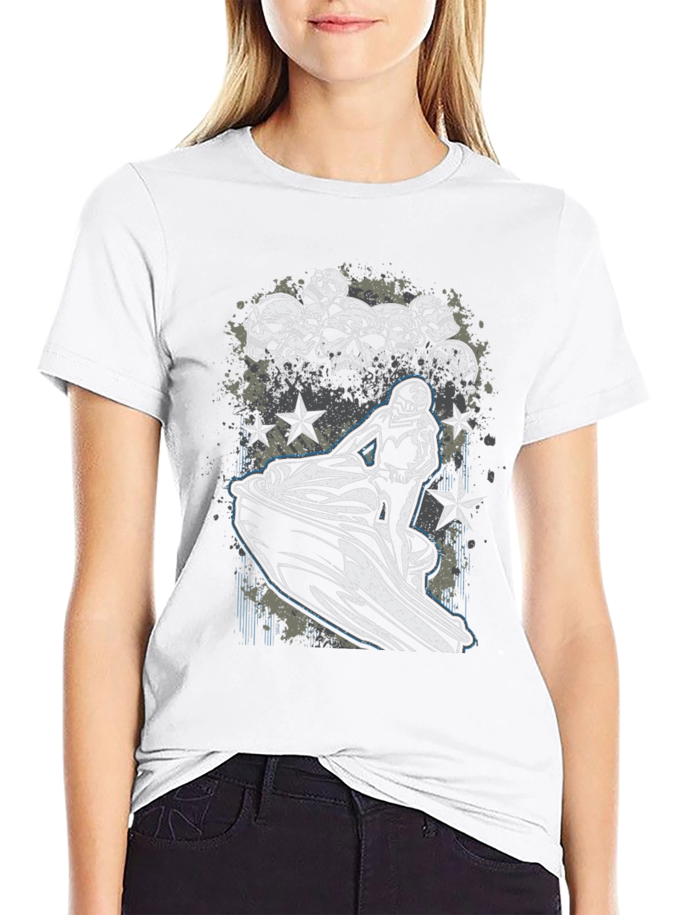 Skull Jet Ski Graphic Tee