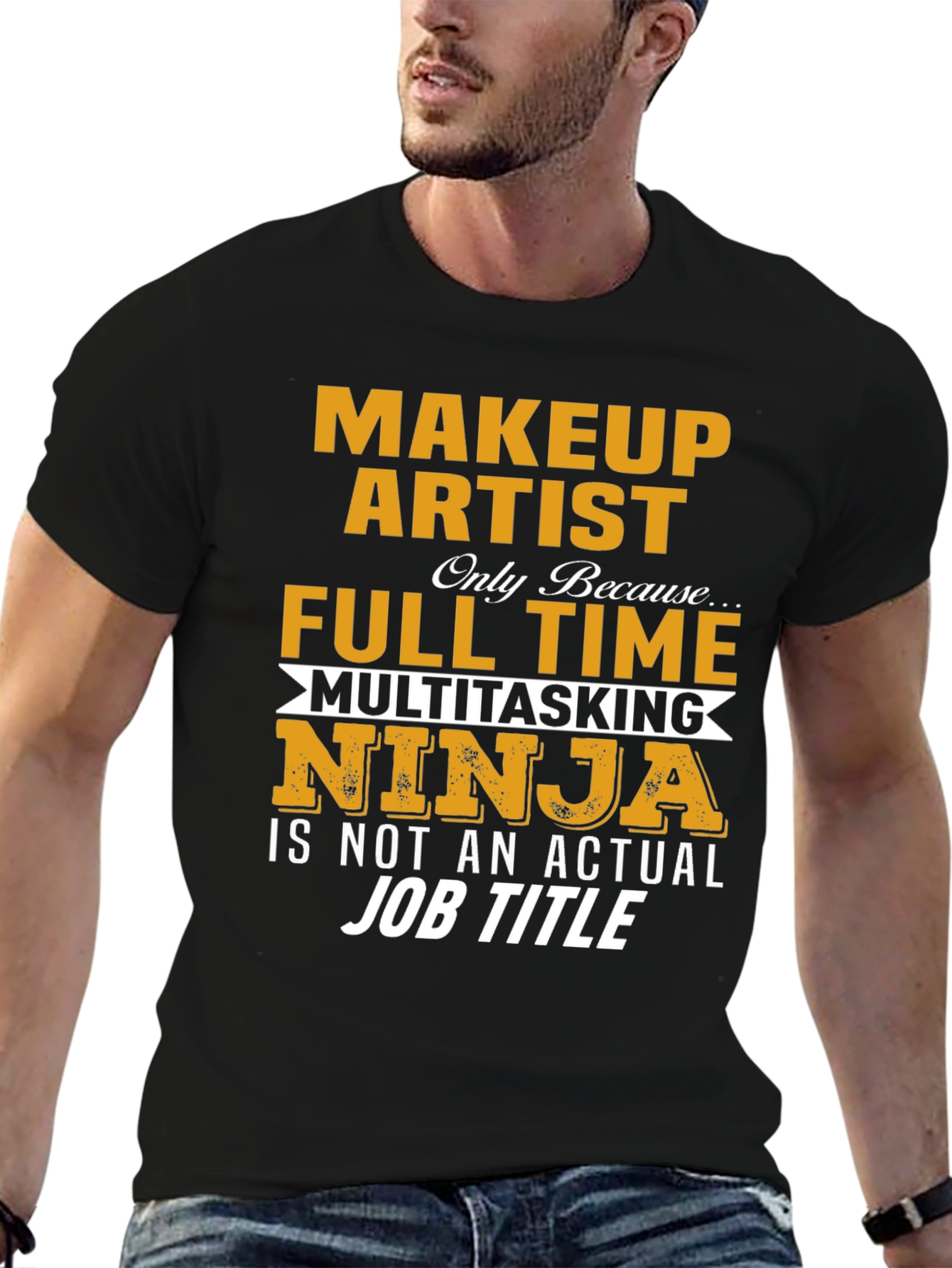 Makeup Artist Full Time Ninja T-Shirt