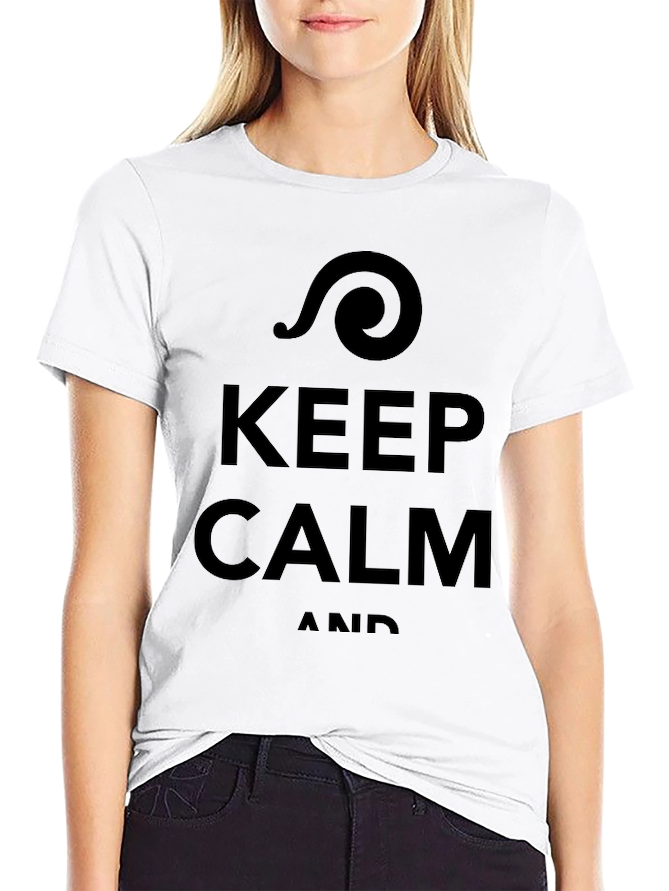 Keep Calm T-Shirt - Mens Black Graphic Tee