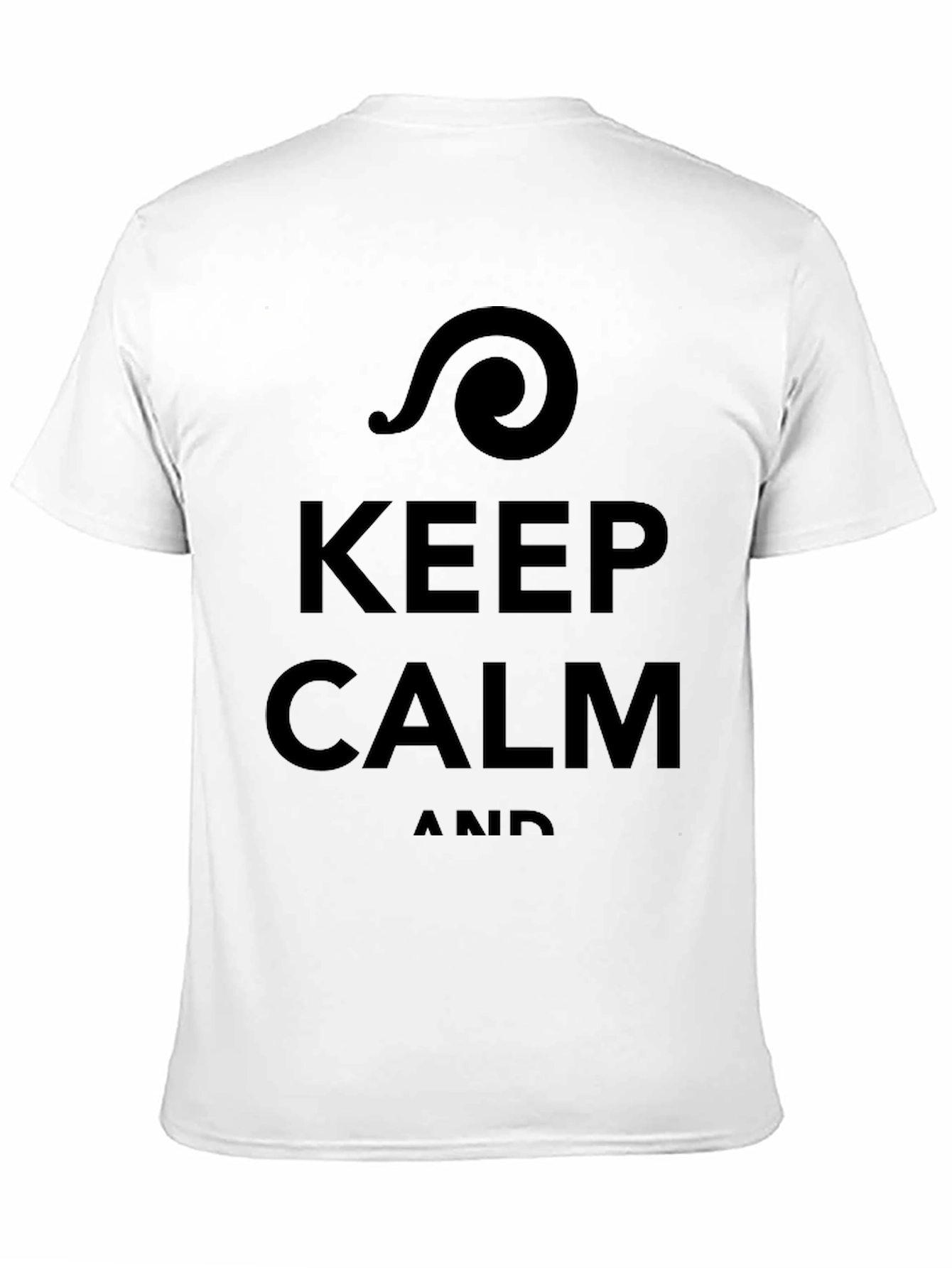 Keep Calm T-Shirt - Mens Black Graphic Tee