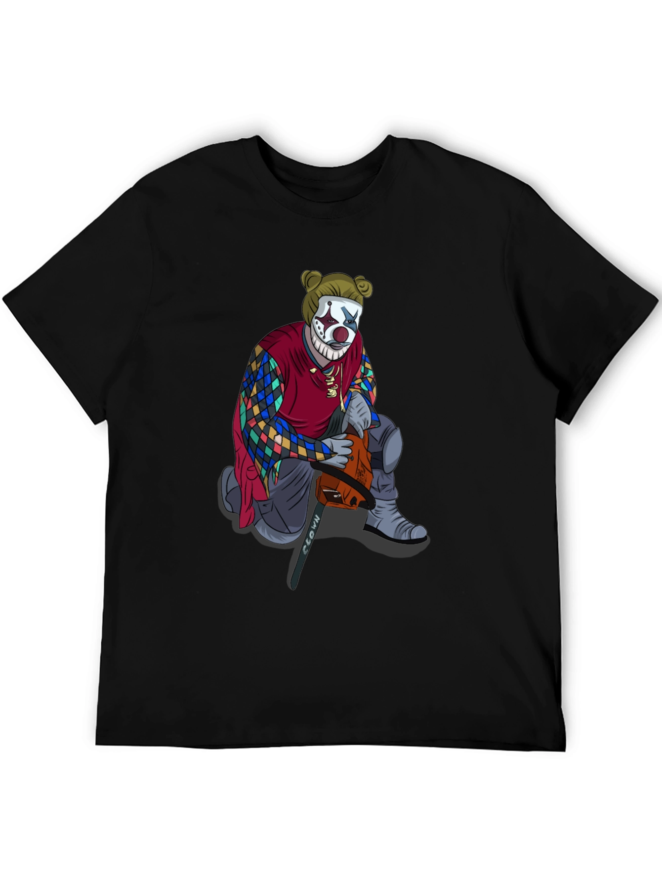 Clown Chainsaw Graphic Tee - Bold Streetwear Style