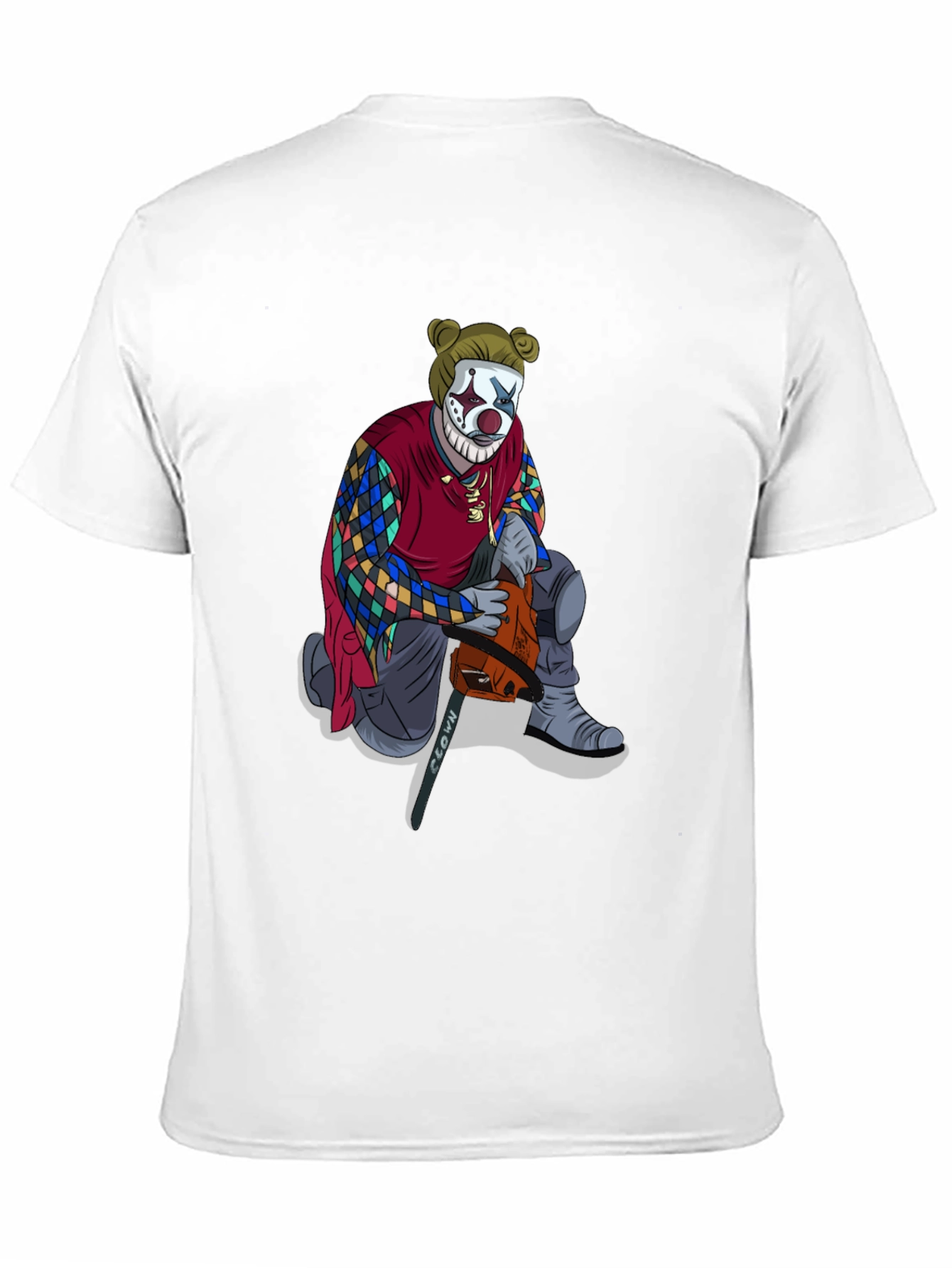 Clown Chainsaw Graphic Tee - Bold Streetwear Style
