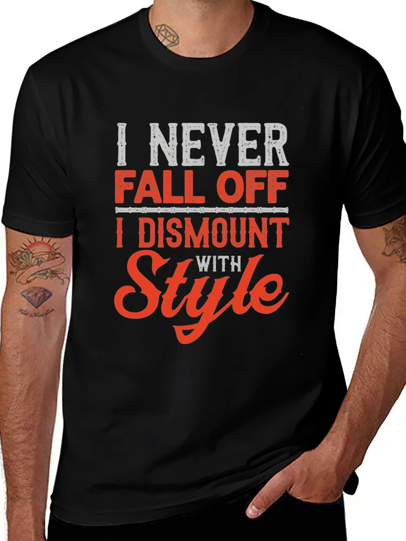 Stylish Dismount T-Shirt: Never Fall Off with Style!