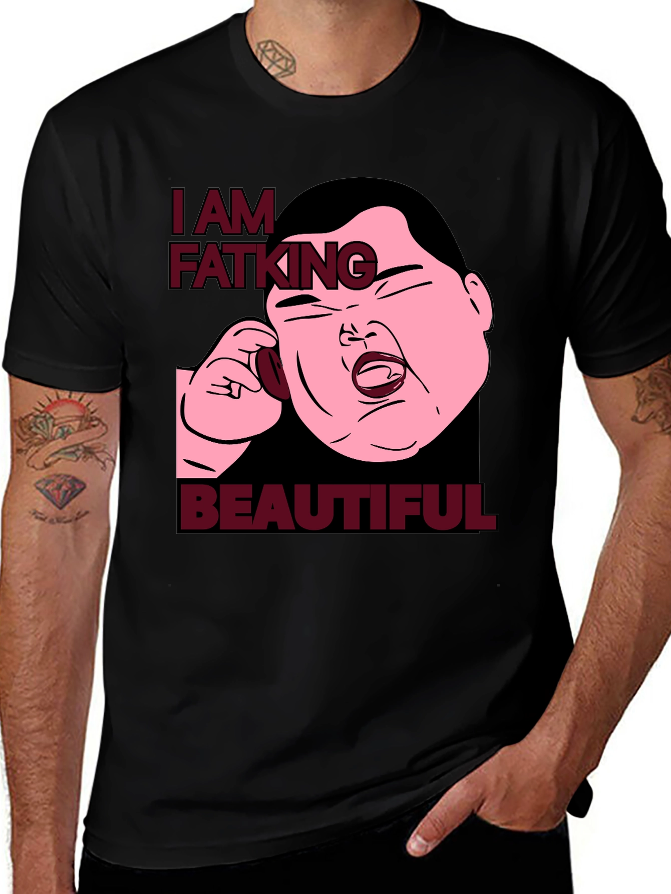 I Am Fatking Beautiful Graphic Tee