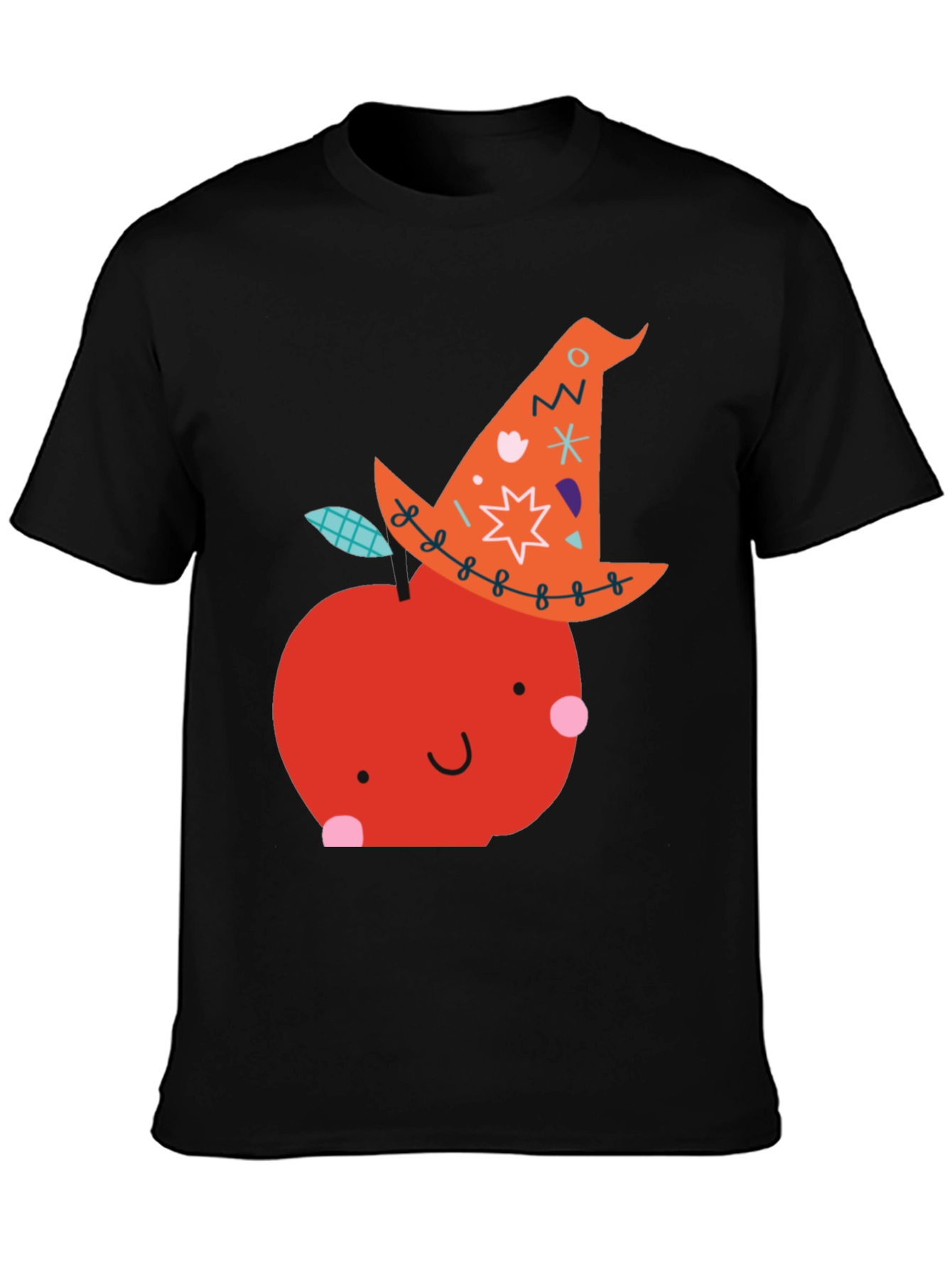 Whimsical Witch Apple Graphic Tee