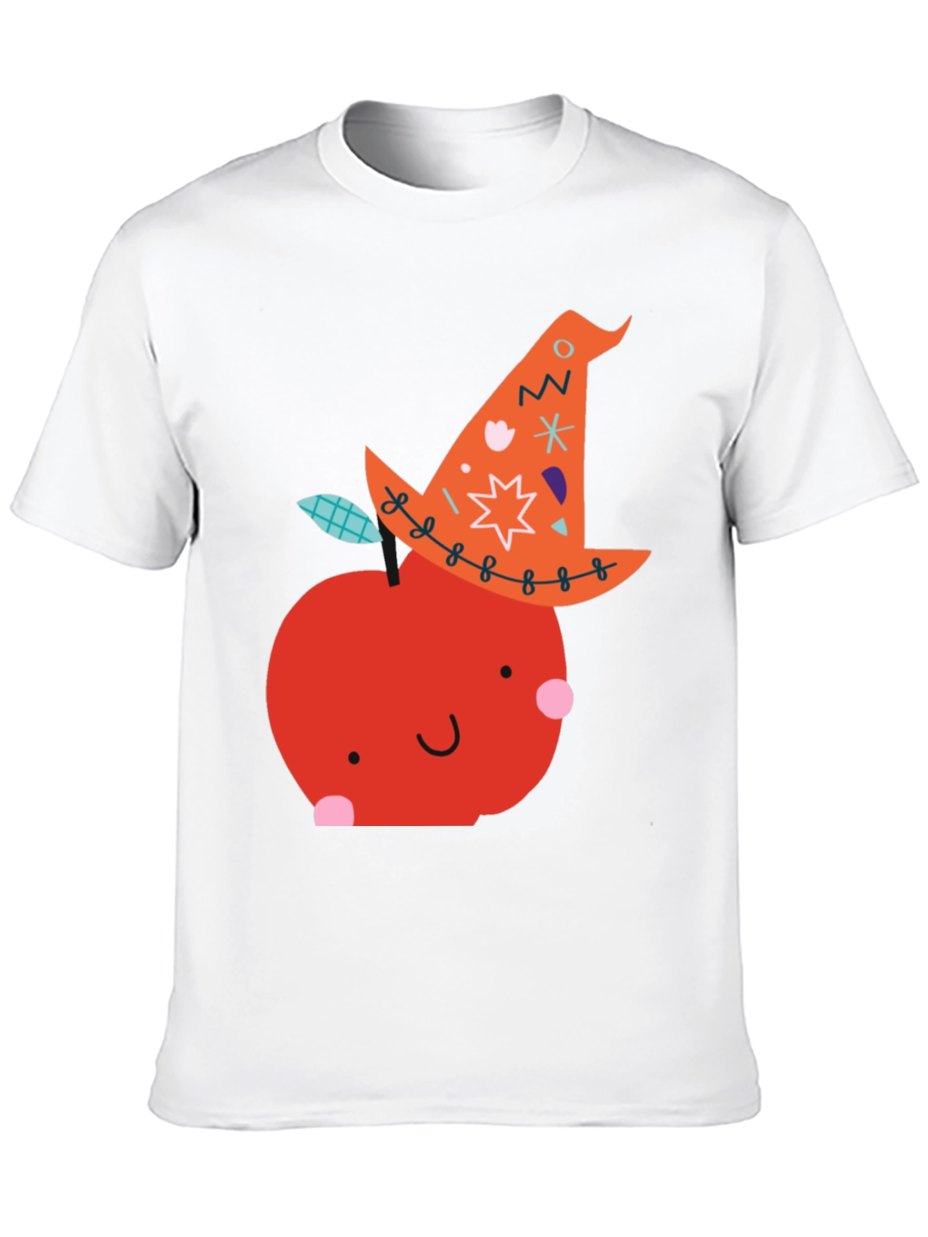 Whimsical Witch Apple Graphic Tee