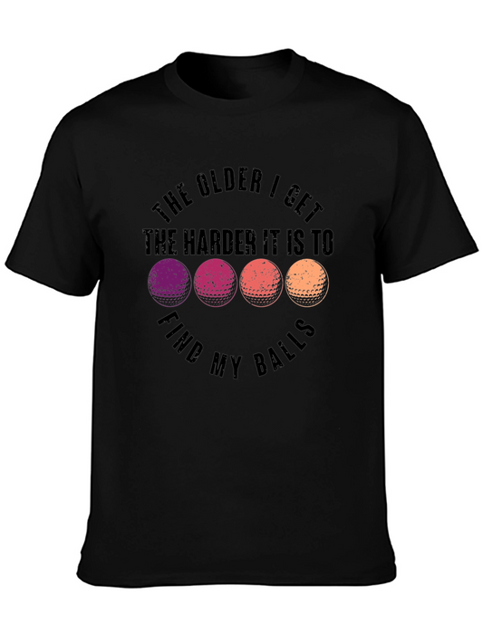 Golf Balls Graphic Tee - The Older I Get Funny Golf Shirt