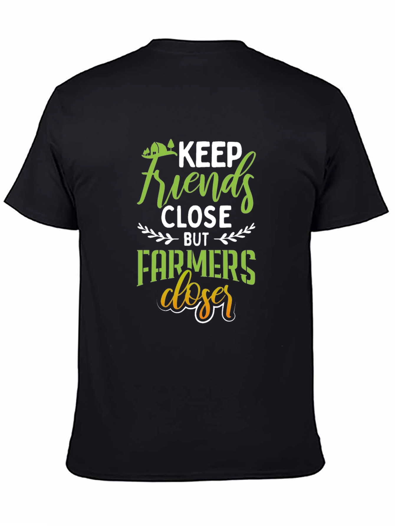 Keep Farmers Closer Black T-Shirt