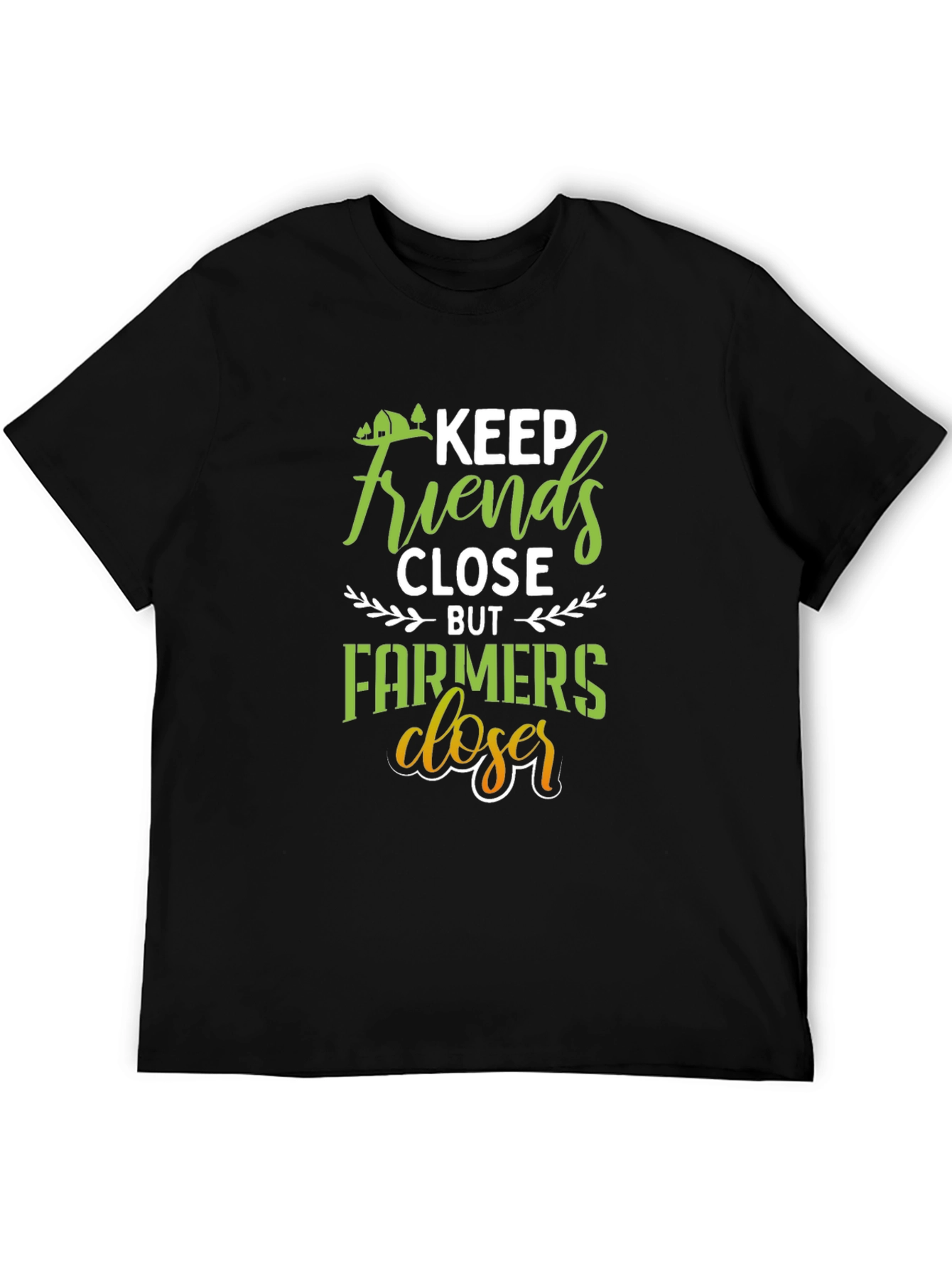 Keep Farmers Closer Black T-Shirt