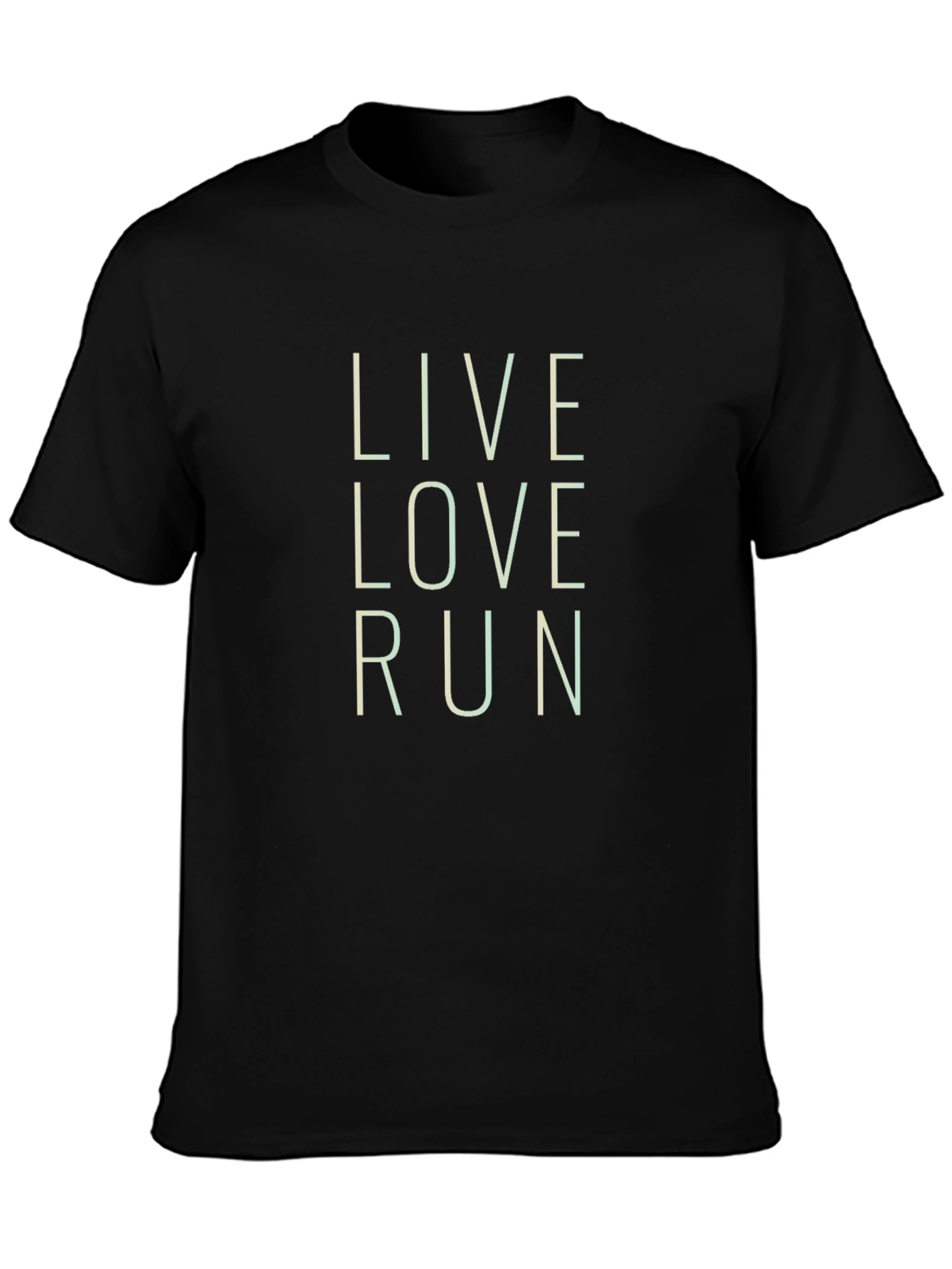 Live Love Run Graphic Tee - Black