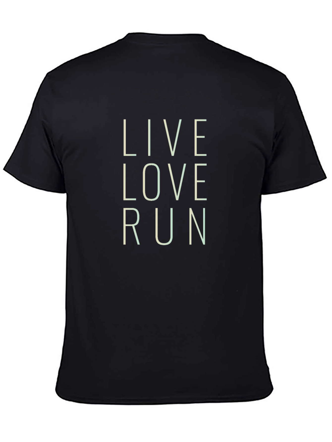 Live Love Run Graphic Tee - Black