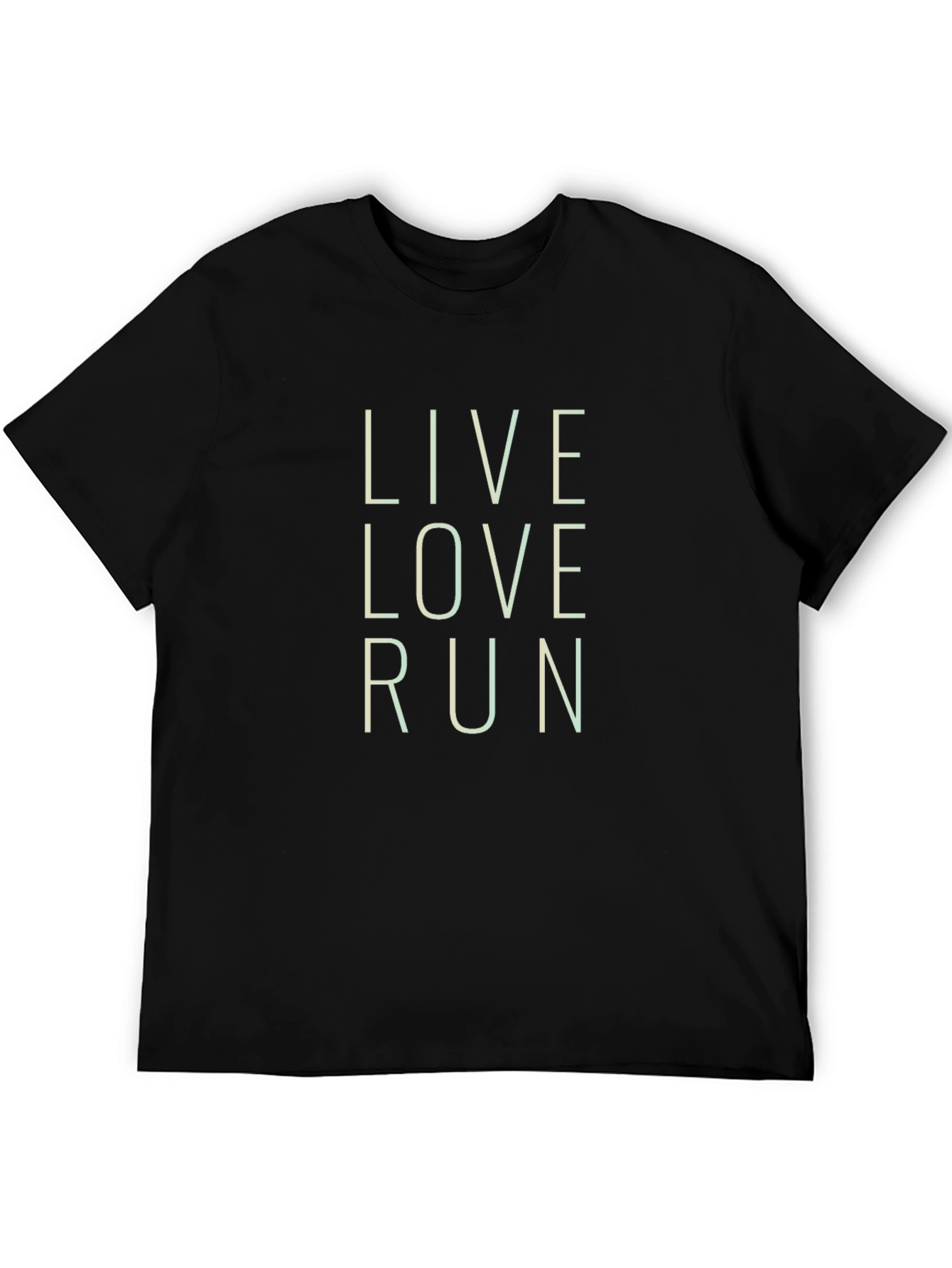 Live Love Run Graphic Tee - Black