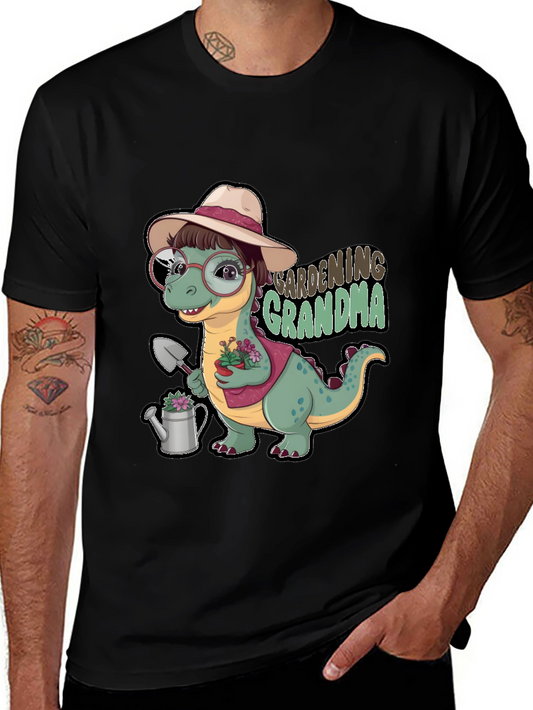 Gardening Grandma Dinosaur T-Shirt